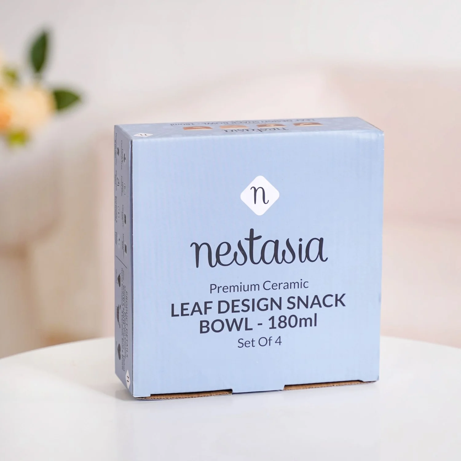 Autumn Leaf Ceramic Snack Bowl Set Of 4 180ml - Image 8