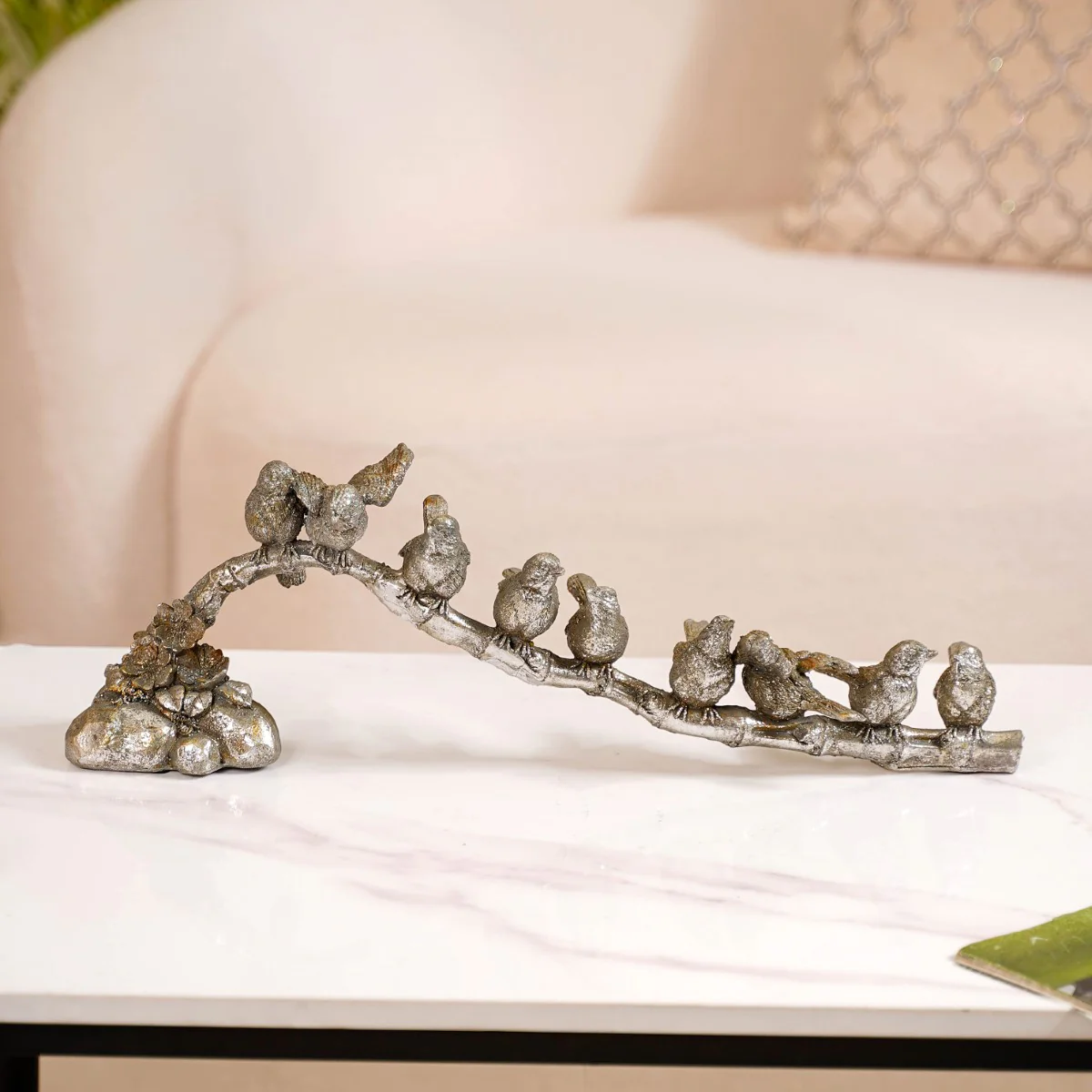 9 Birds On A Branch Decor Showpiece - Image 3
