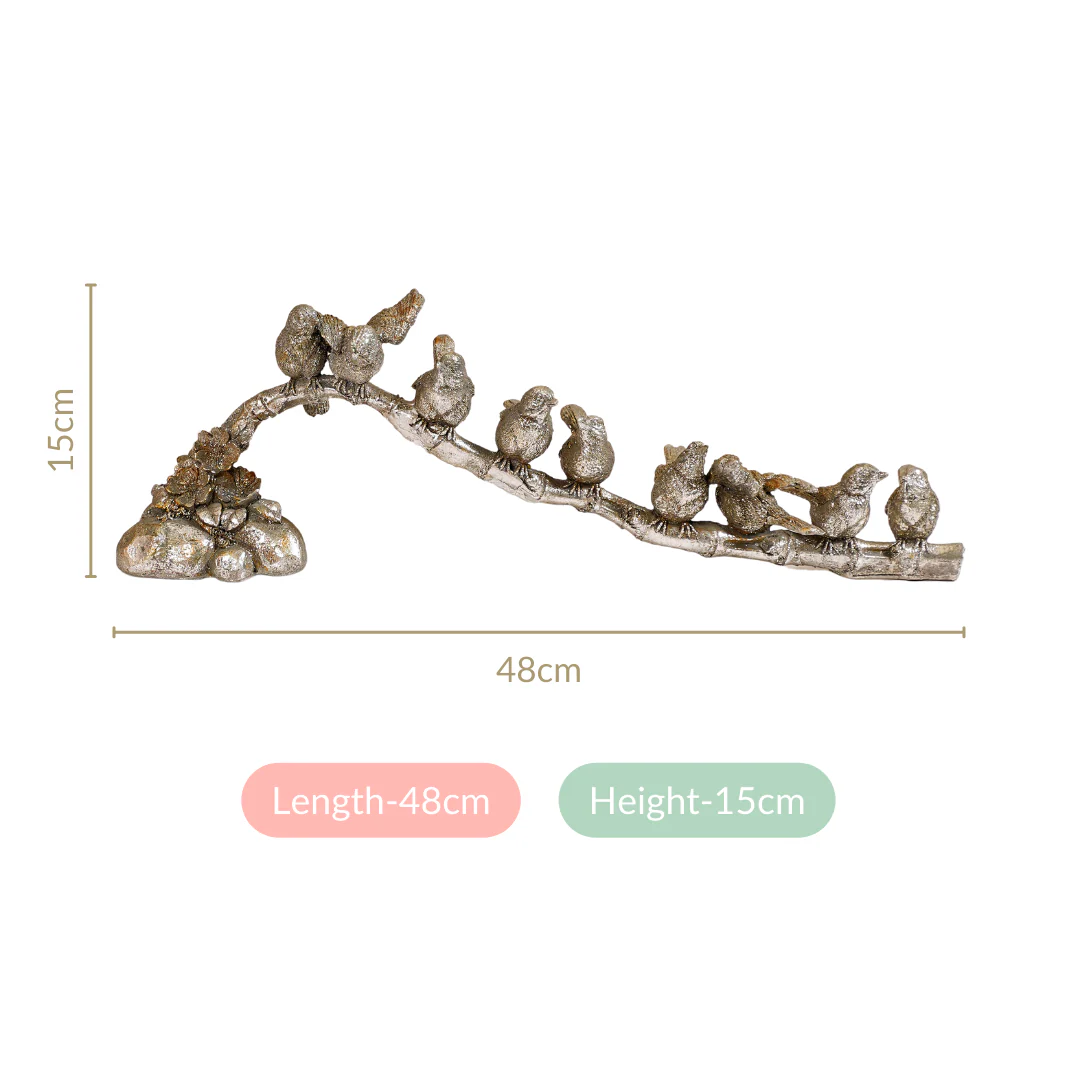 9 Birds On A Branch Decor Showpiece - Image 7