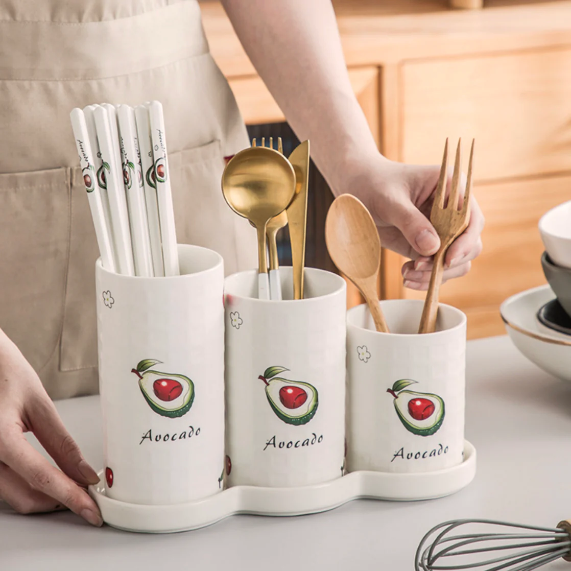 Avocado Chopstick Holder Set of 3 - Image 2