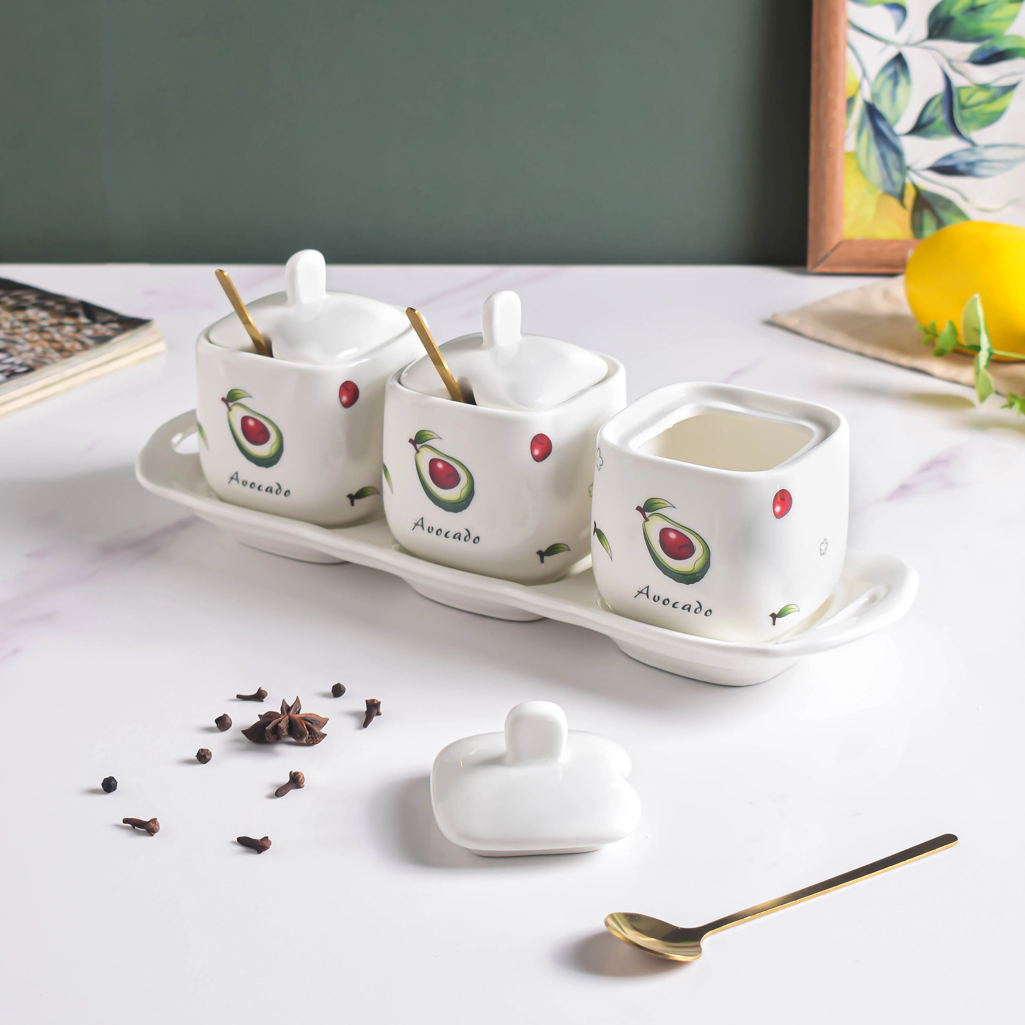 Avocado Spice Jar Set Of 3 - Image 13