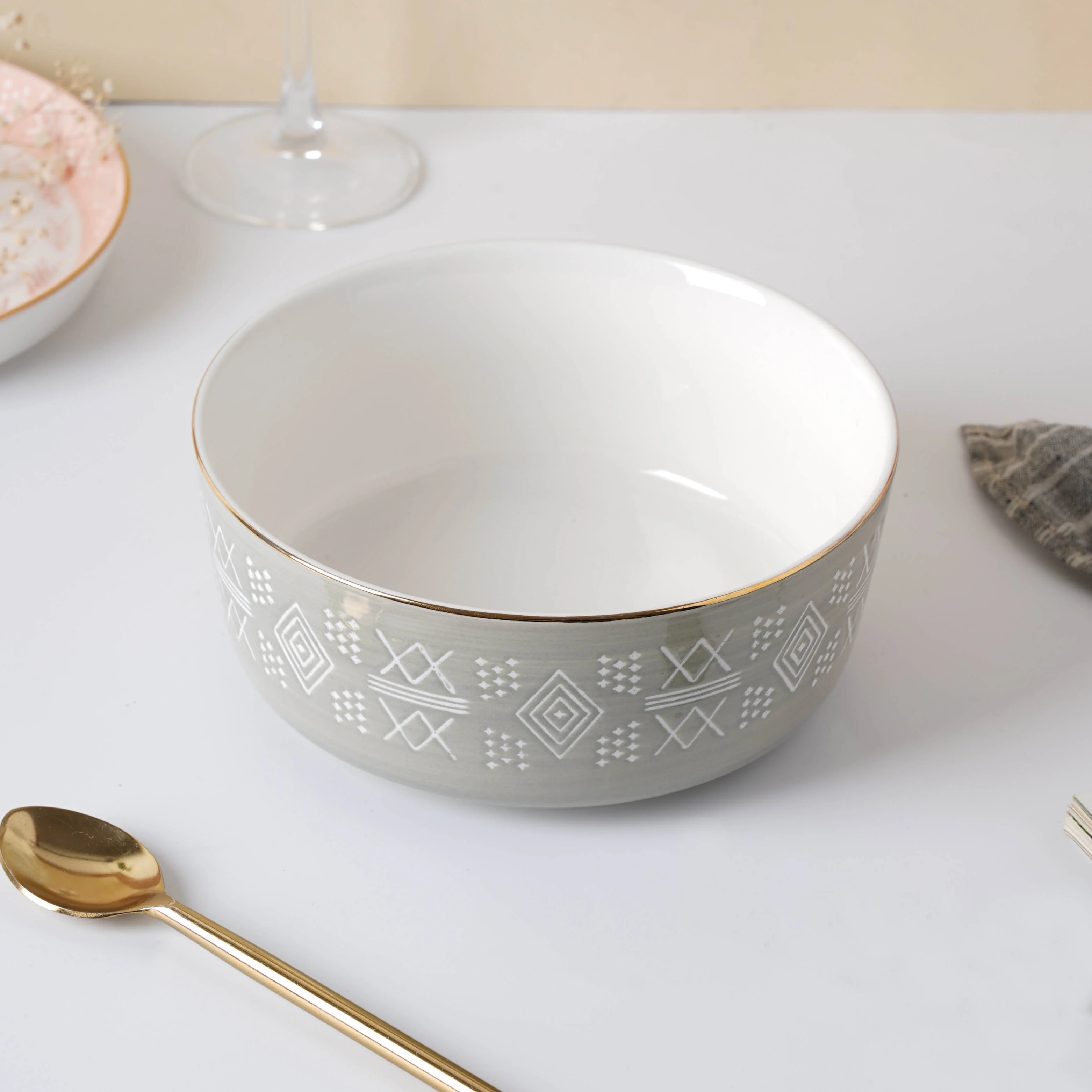 Azo Grey 27 Piece Dinnerware For 6 - Image 17