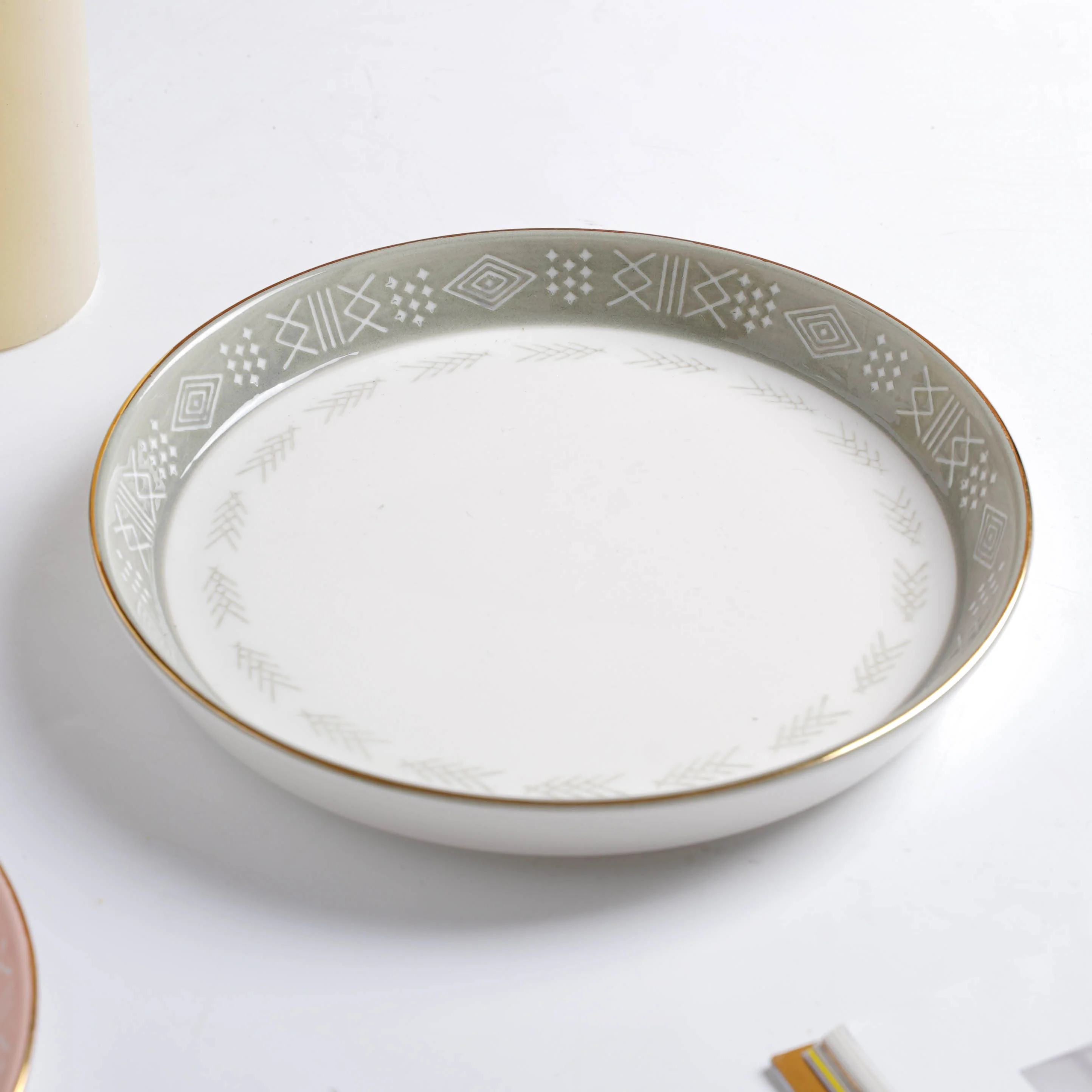 Azo Grey 27 Piece Dinnerware For 6 - Image 8