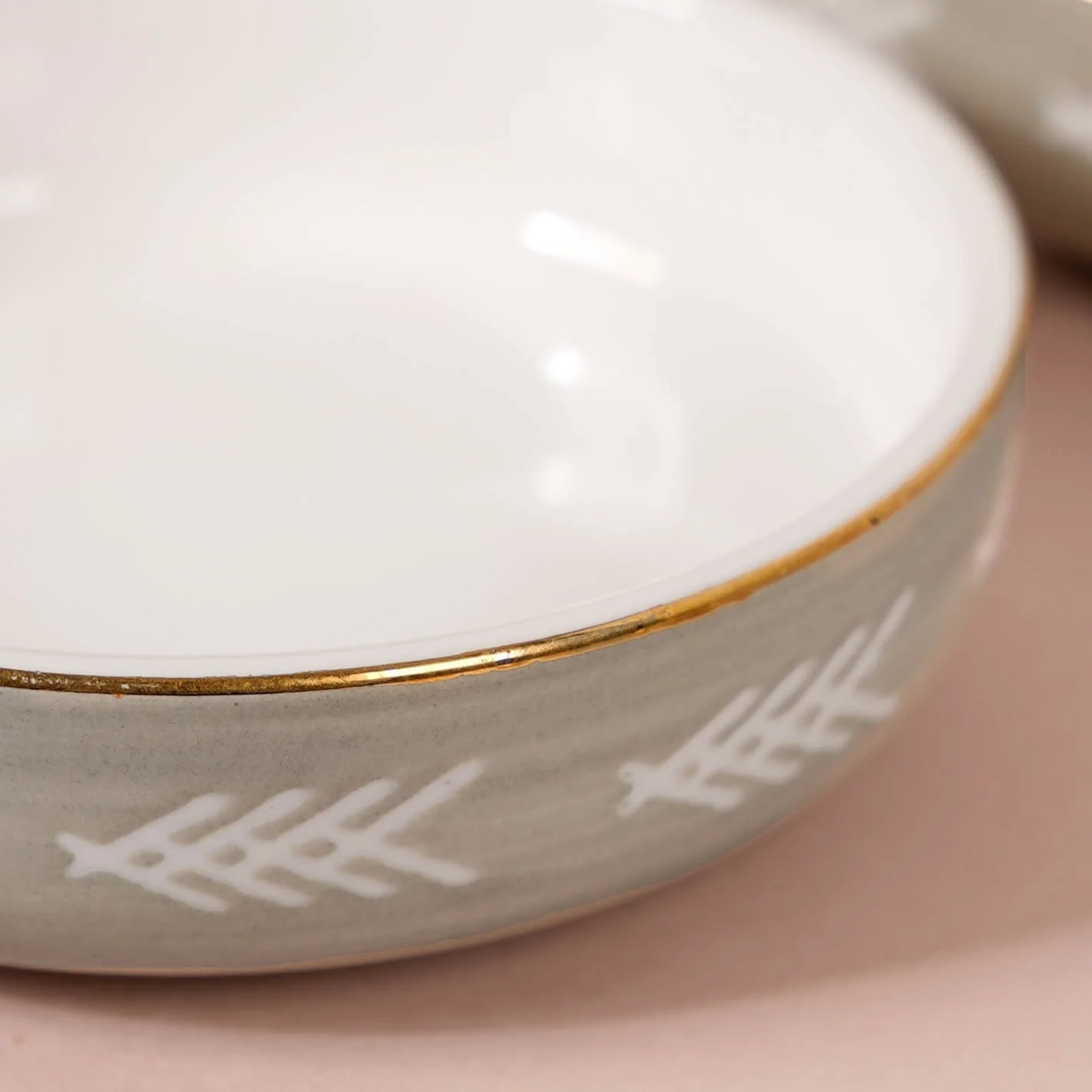 Azo Grey Dessert Plate Set Of 4 - Image 7