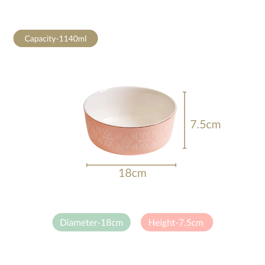 Azo Pink Serving Bowl Set Of 2 1140ml - Image 5