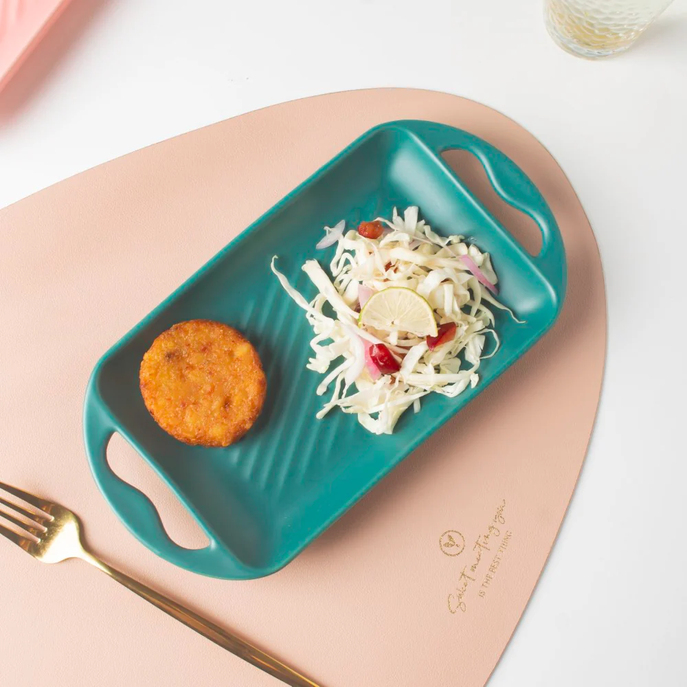 Baking Tray With Handle Green - Image 5