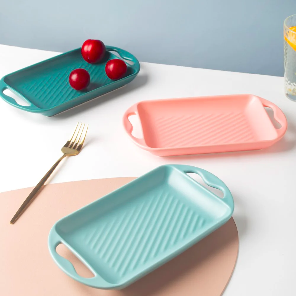Baking Tray With Handle Green - Image 9