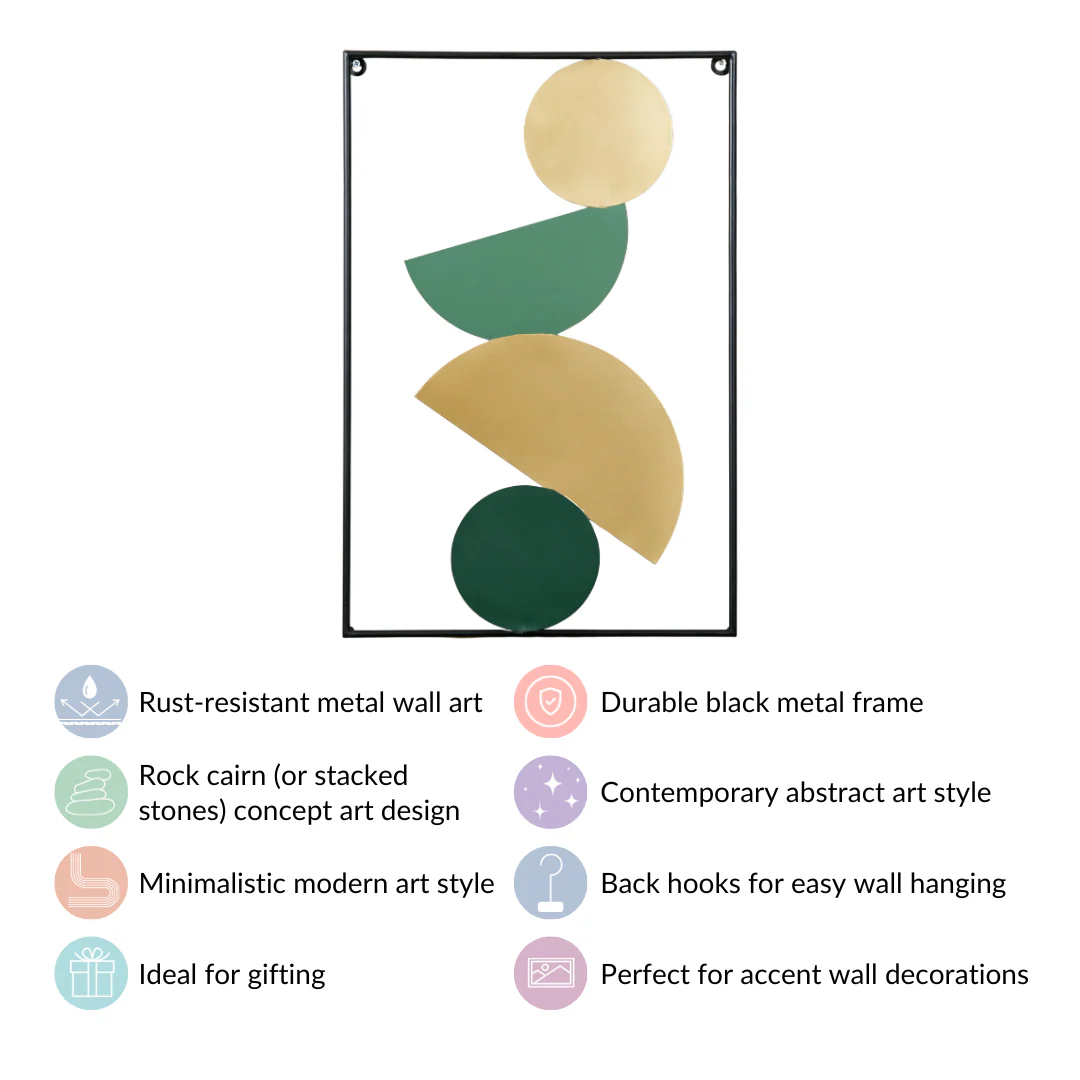 Balance Stone Pile Concept Art Wall Decor 23x15 Inch - Image 8