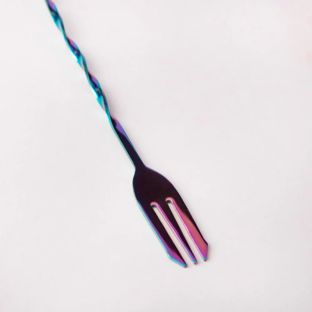 Bar Spoon With Fork Multicolour Set of 2 - Image 4