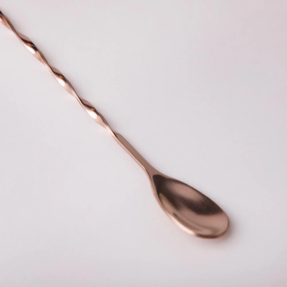 Bar Spoon With Fork Rose Gold Set of 2 - Image 6