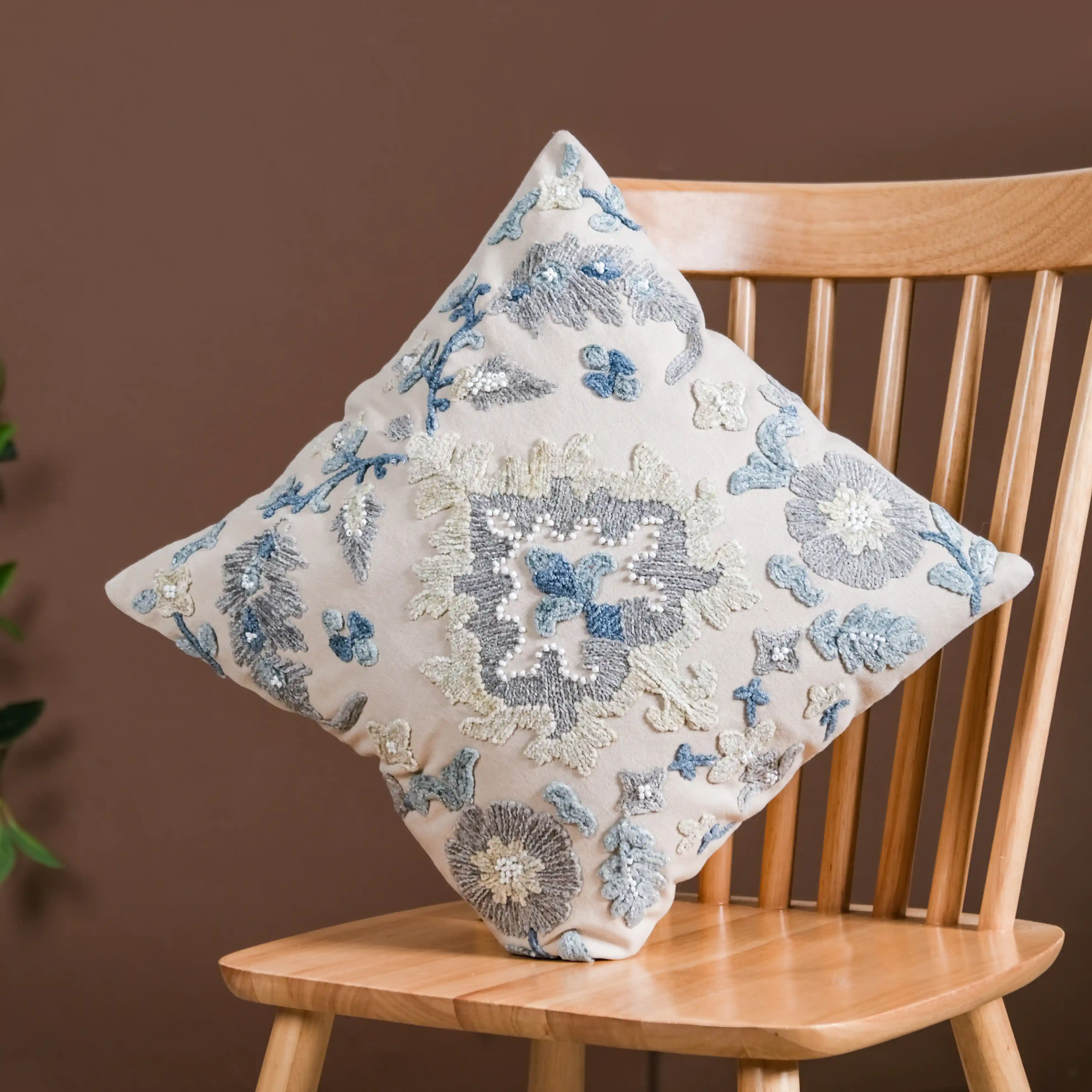 Baroque Cushion Cover For Home Decor 16x16 Inch - Image 3