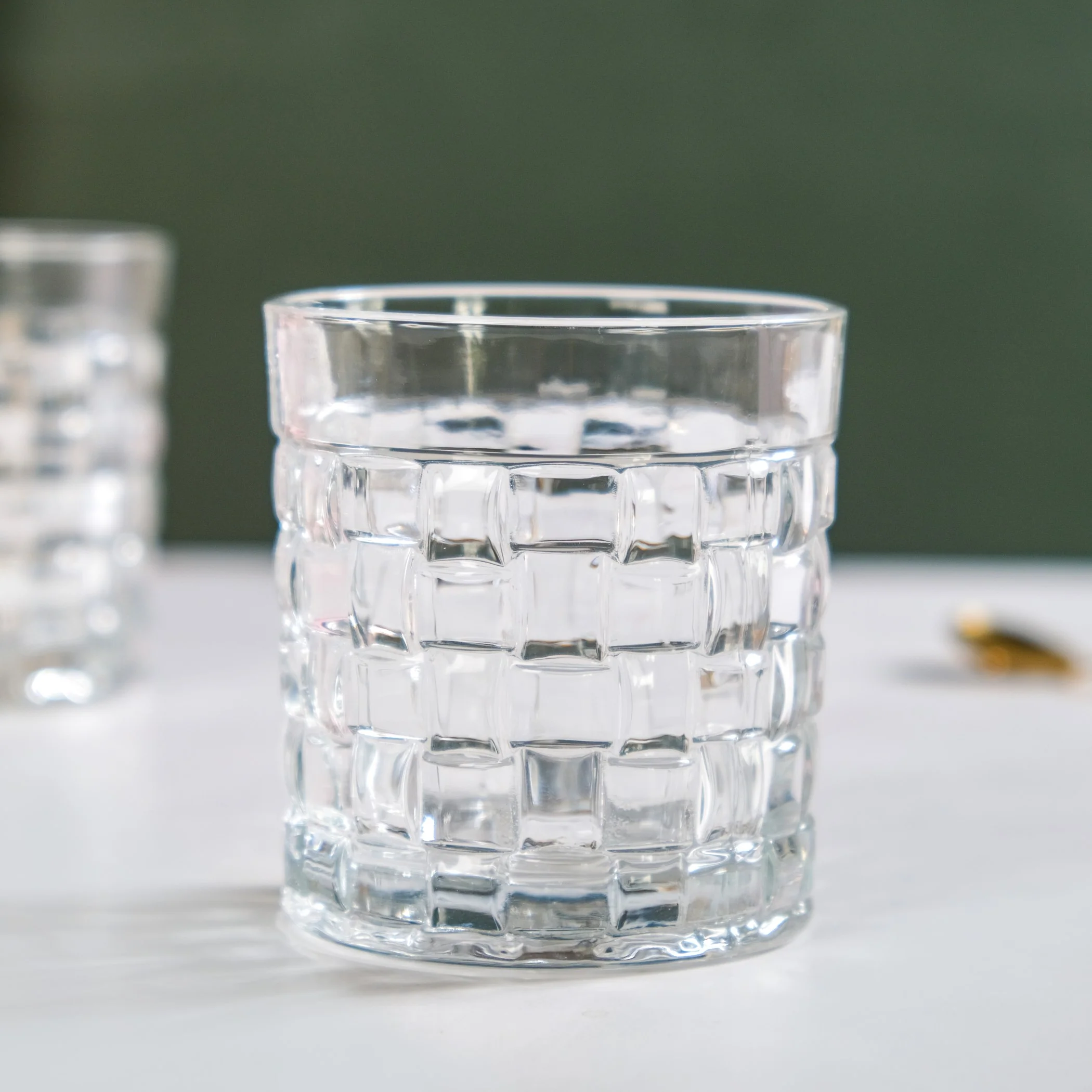 Basket Weave Textured Luxury Whiskey Glass Large Set Of 6 310ml - Image 9