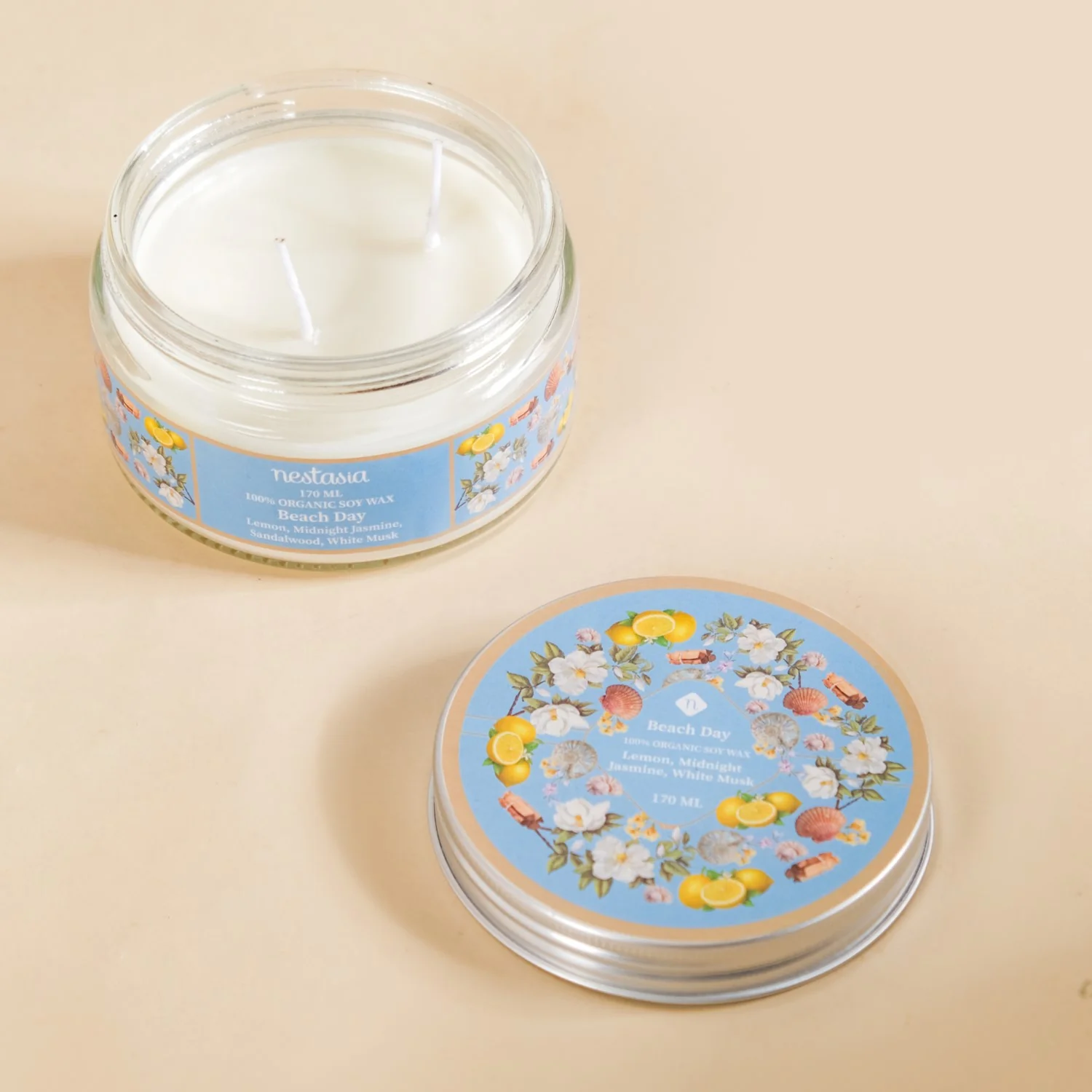 Beach Day Soy Wax Scented Candle Jar 170ml - Image 9