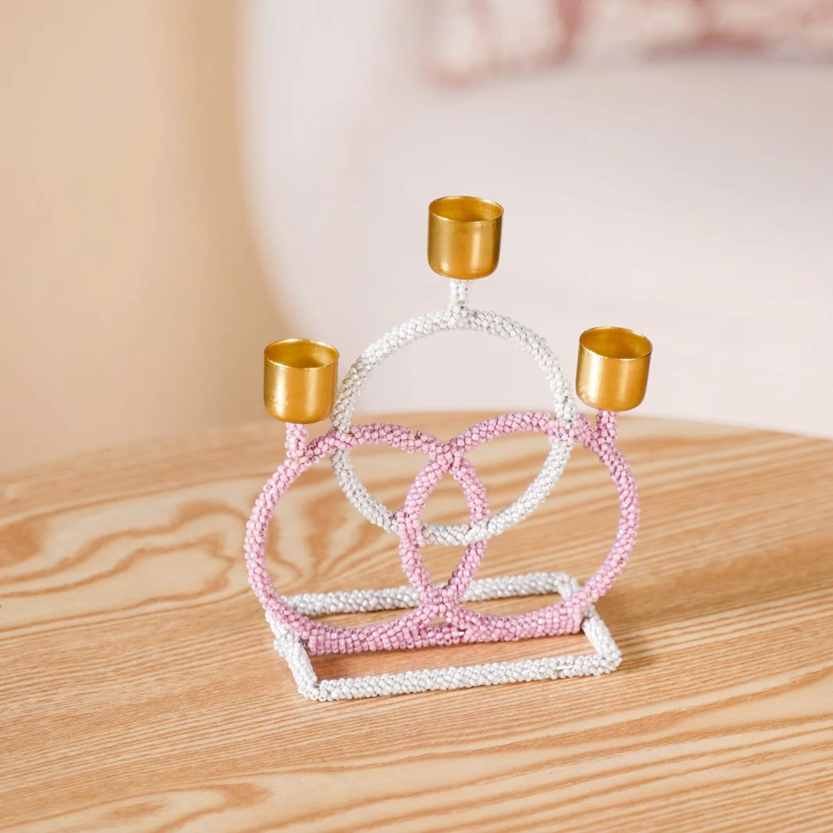 Beaded Candle Holder For Home Decor - Image 6