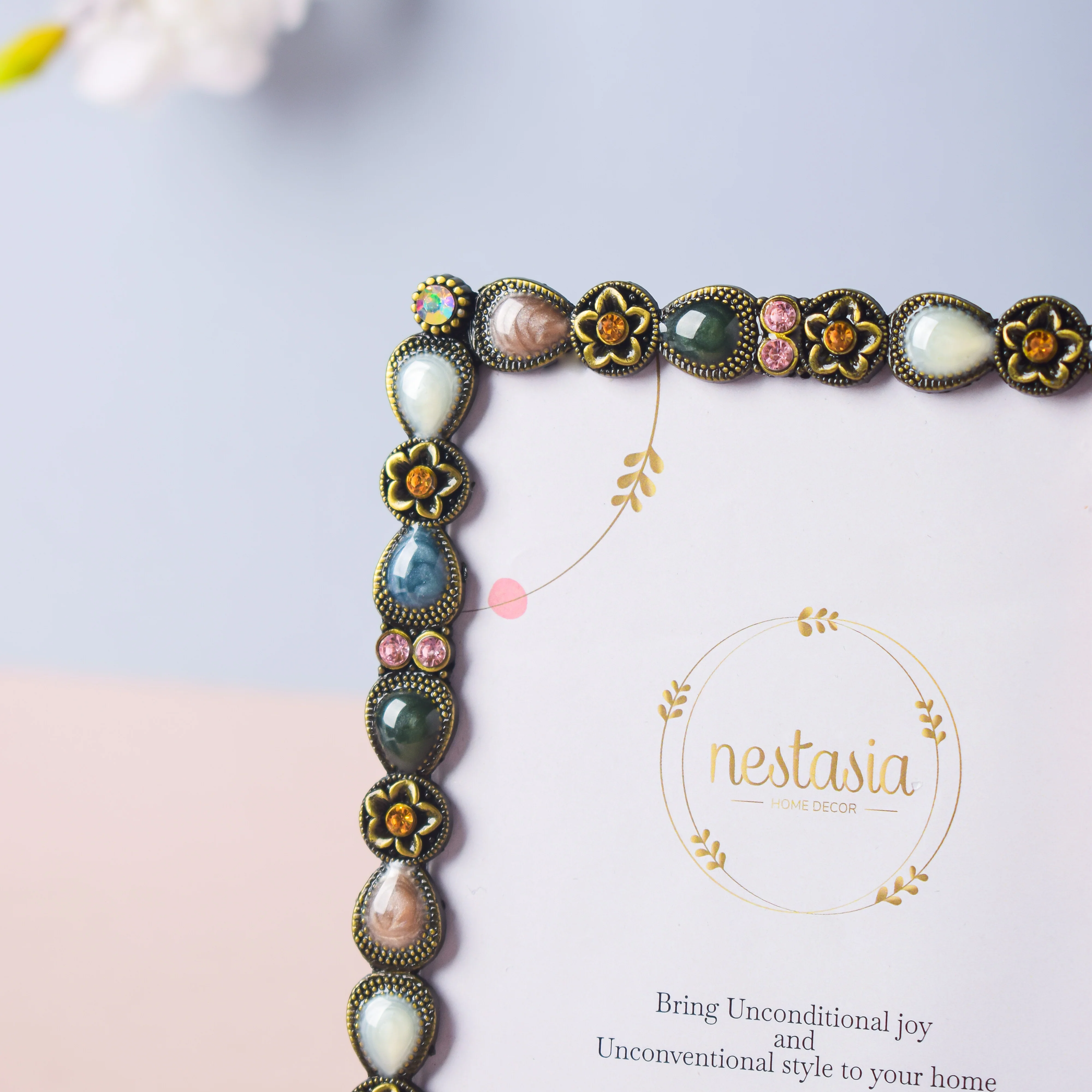 Beaded Vintage Photo Frame Small - Image 4