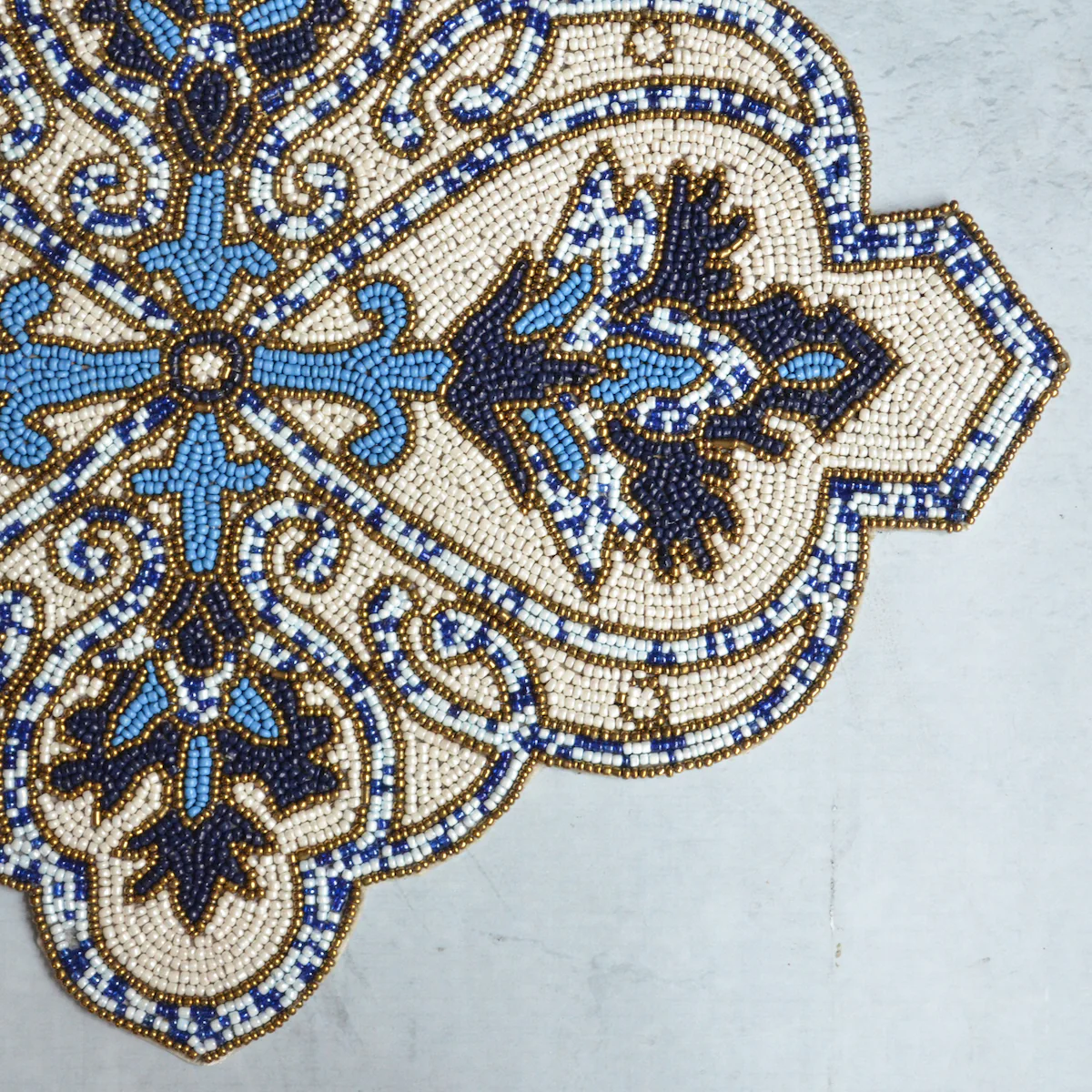 Beads Blue Baroque Mat - Image 5