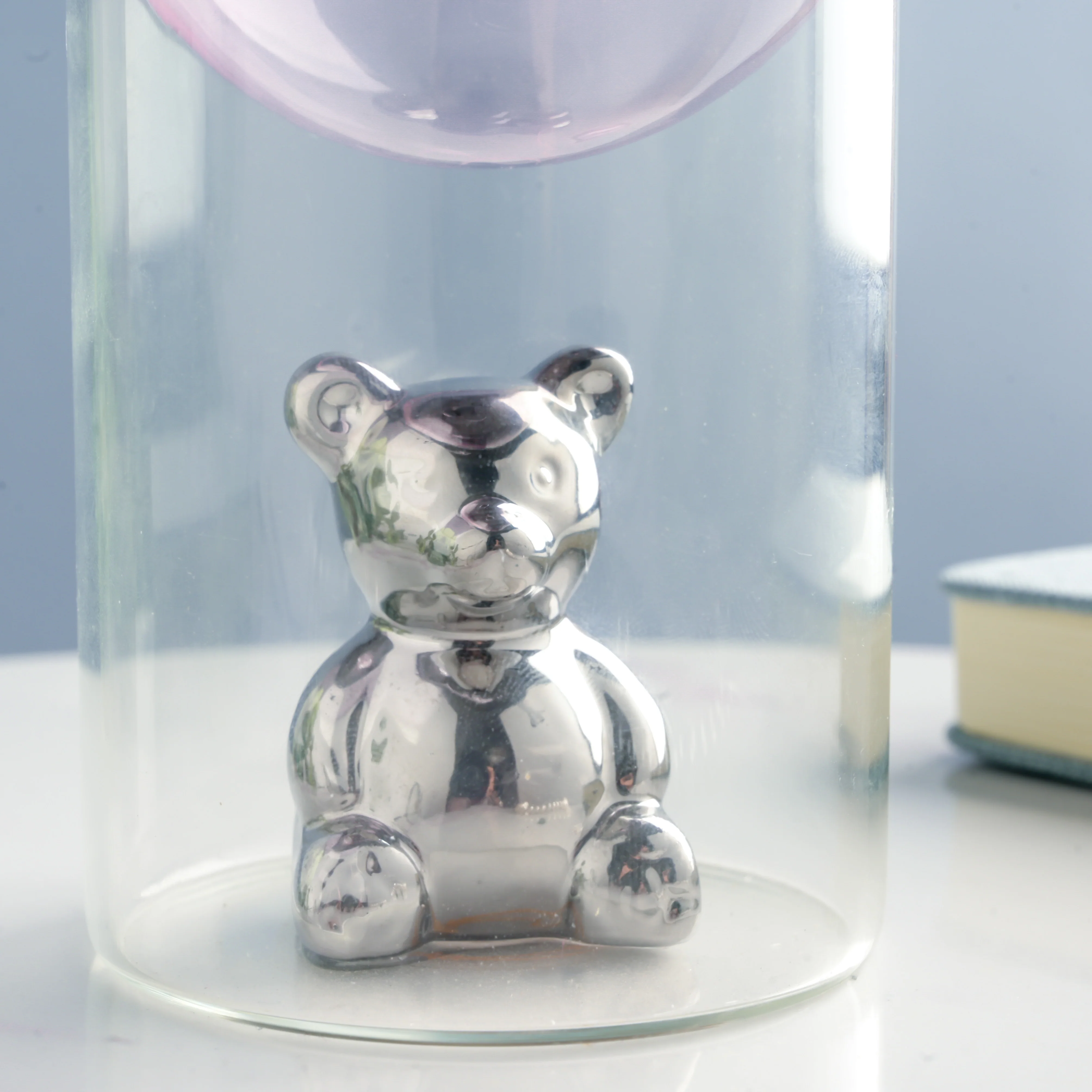 Bear In The Jar Glass Planter Pink - Image 5