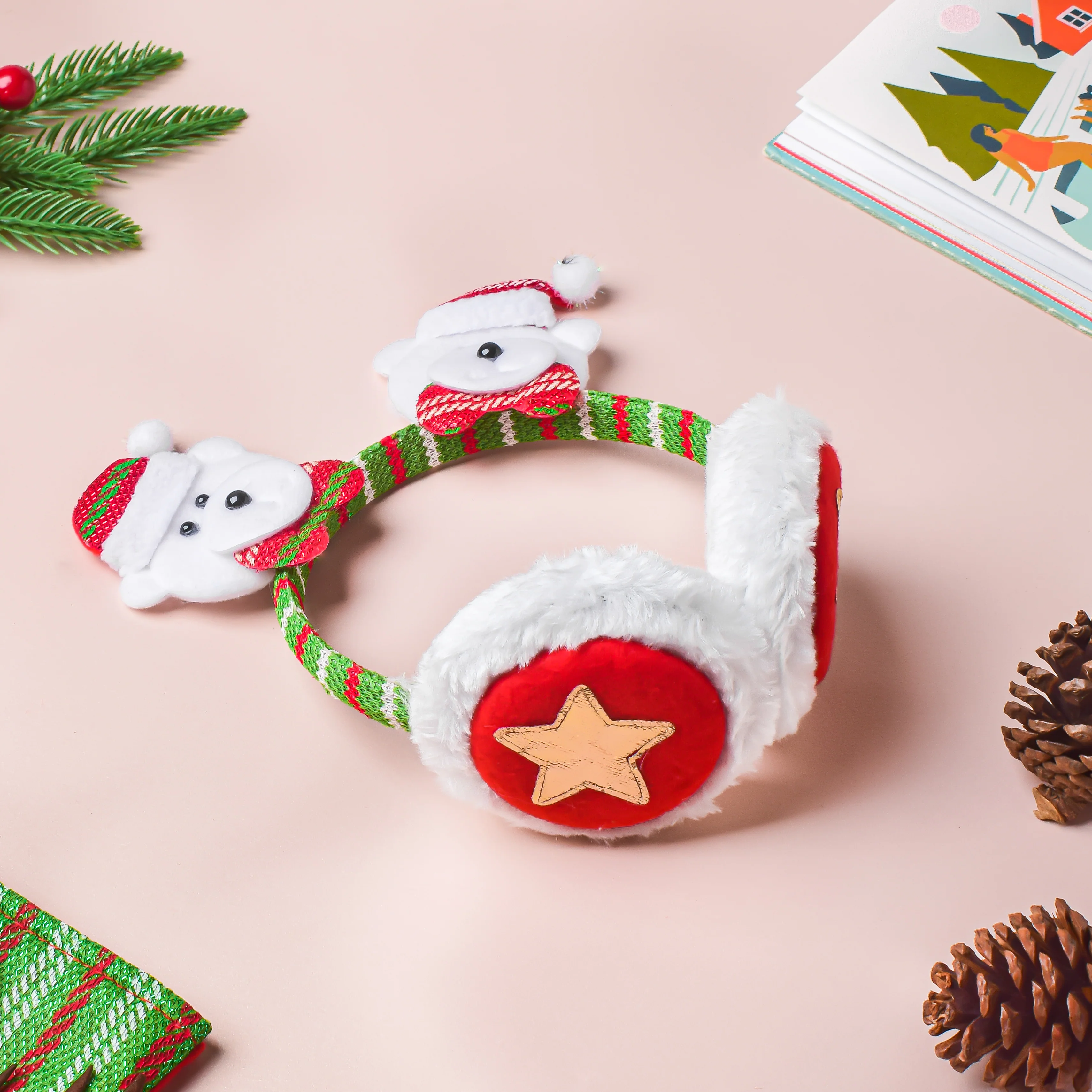 Bear Winter Earmuffs For Christmas - Image 4