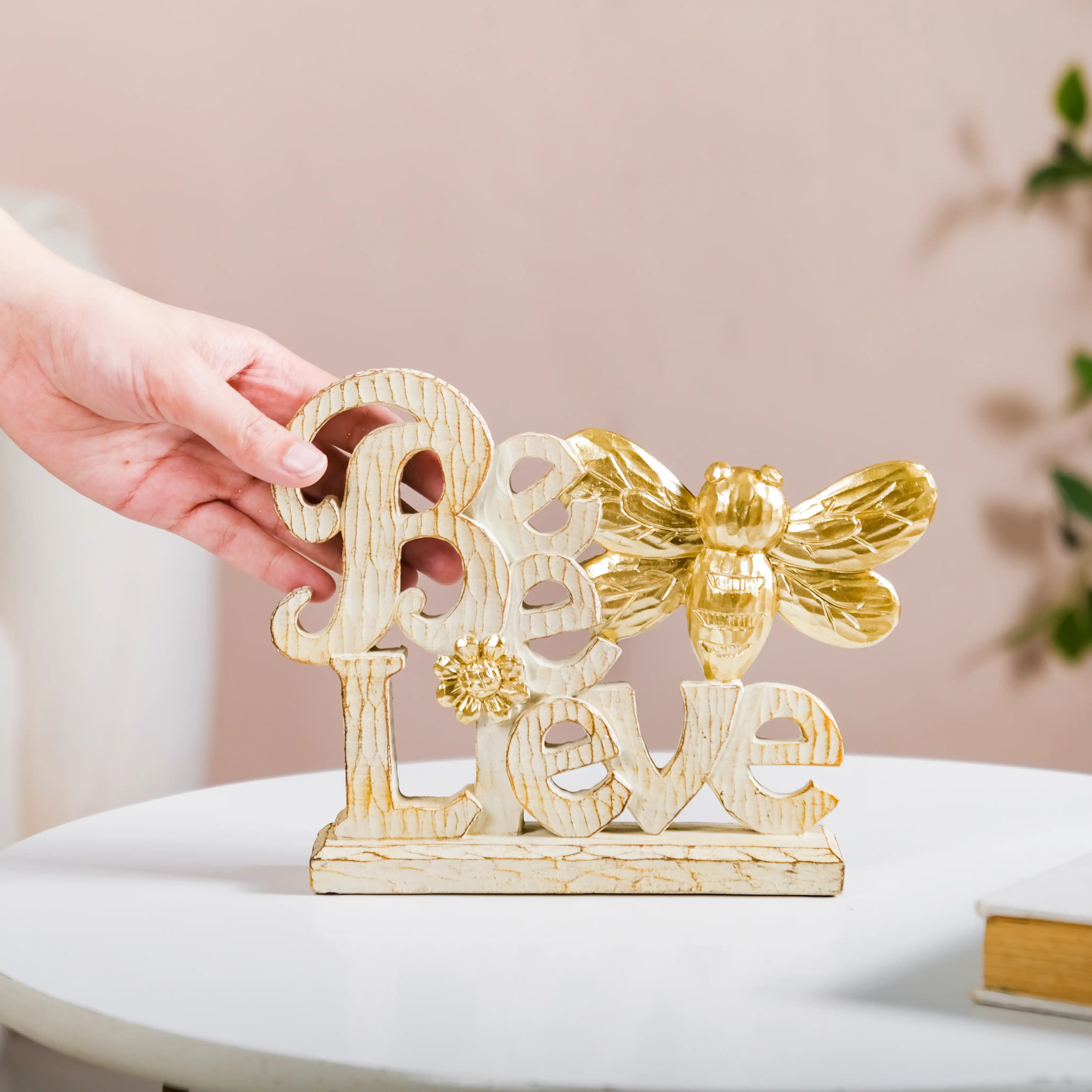 Bee-Lieve Home Letter Decor Object - Image 2