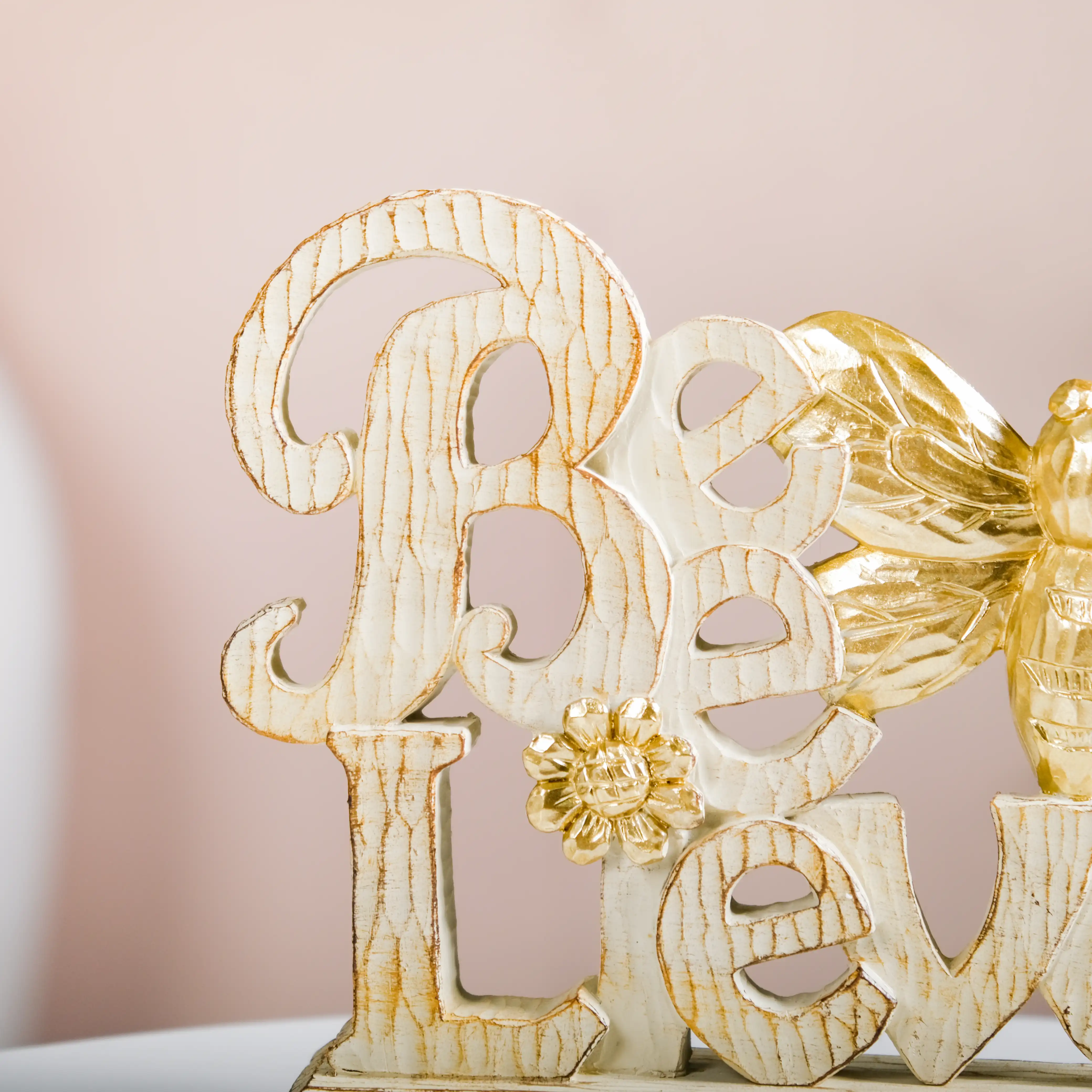 Bee-Lieve Home Letter Decor Object - Image 3