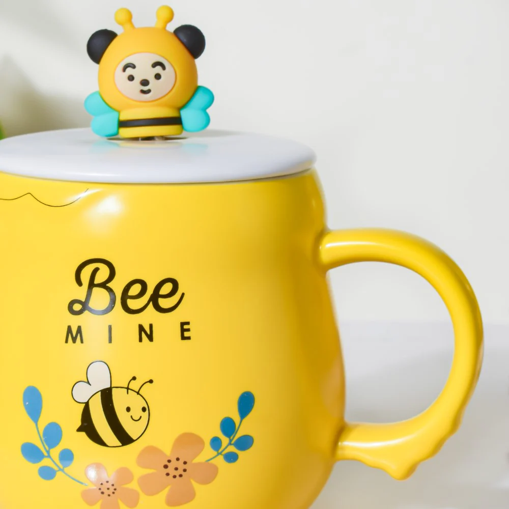 Bee Mine Coffee Mug Yellow 350 ml - Image 6