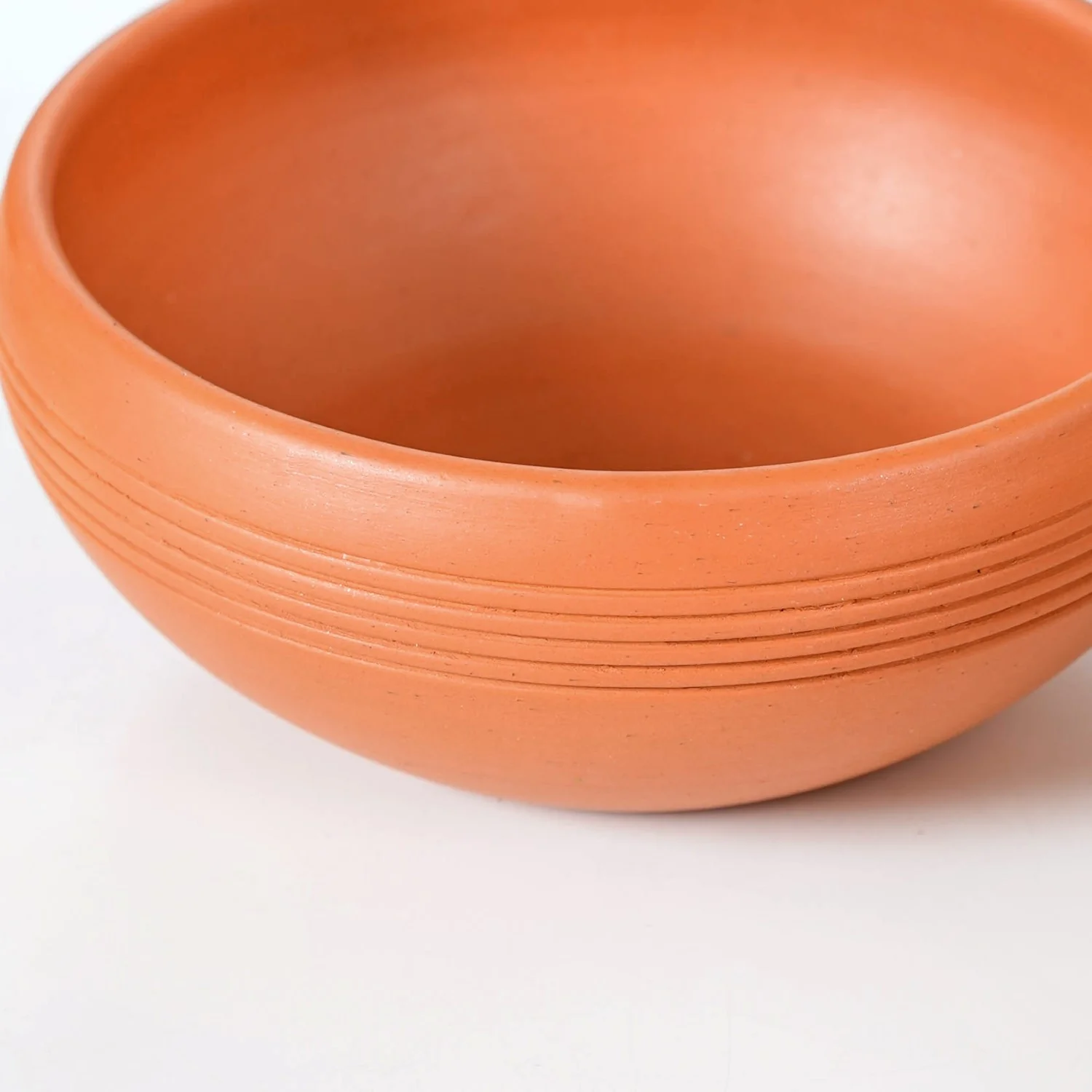 Bengal Clay Terracotta Large Serving Bowls Set Of 2 700ml - Image 8