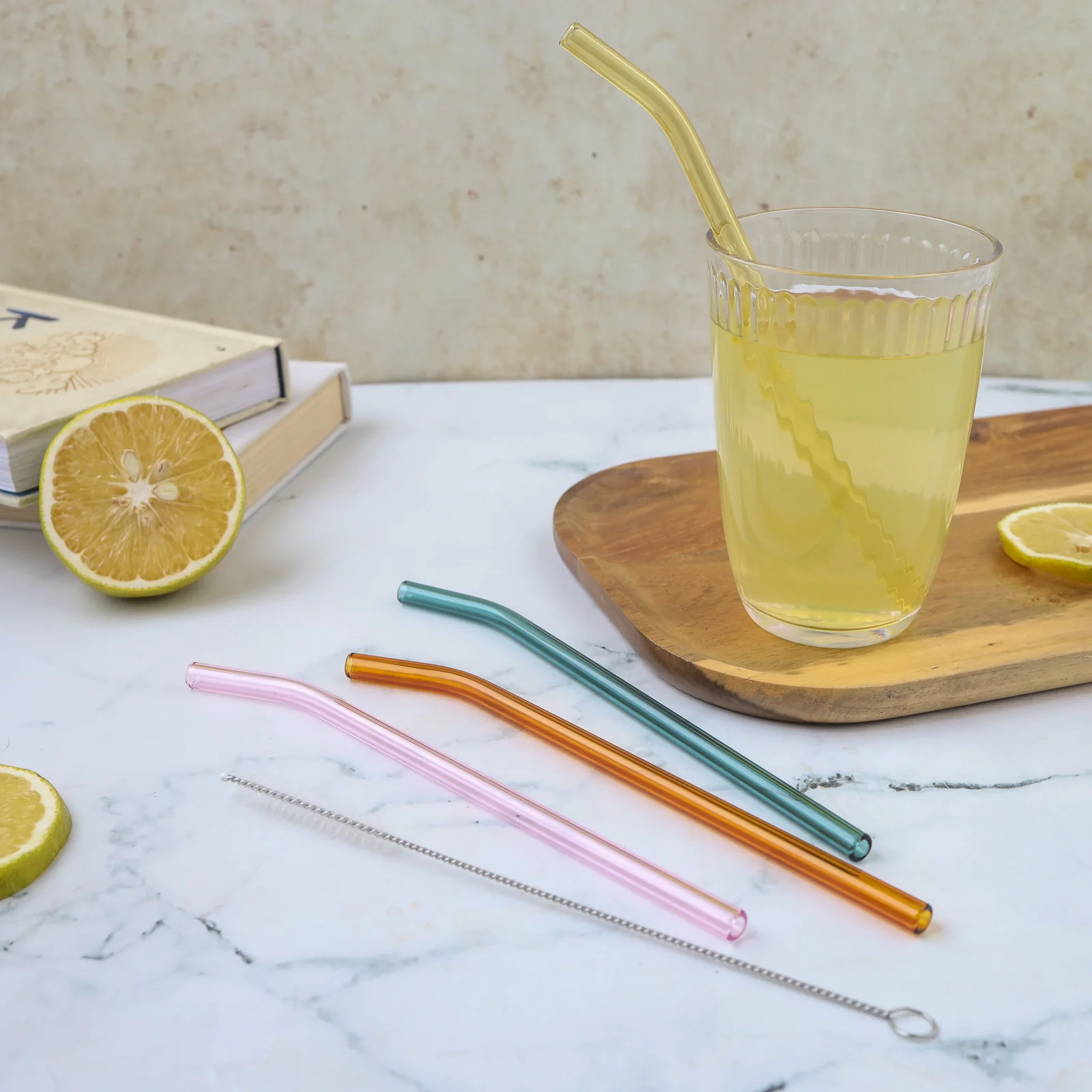 Bent Glass Straw Set of 4 - Image 14