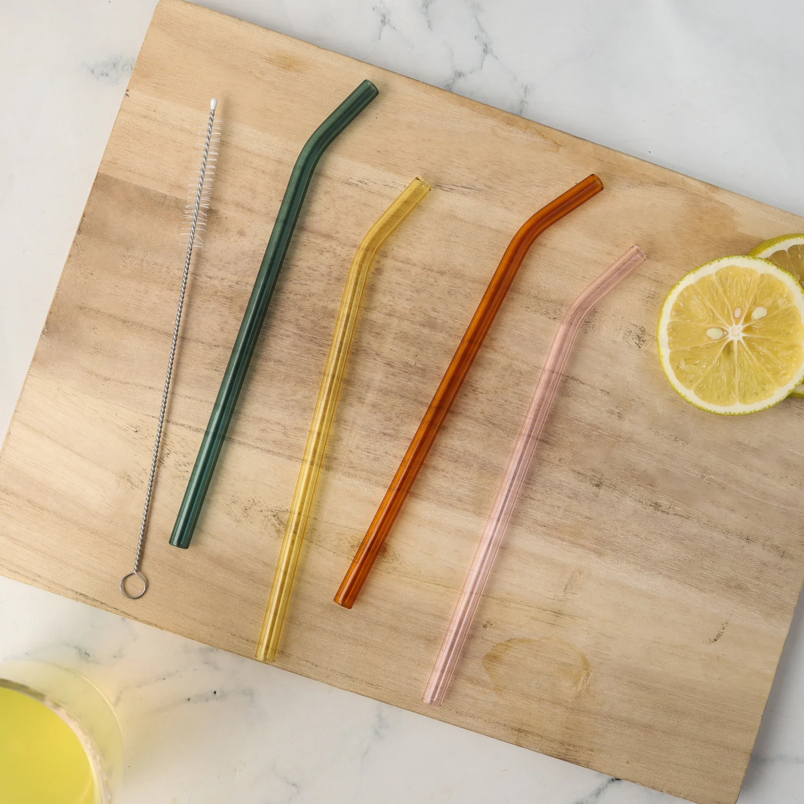 Bent Glass Straw Set of 4 - Image 16