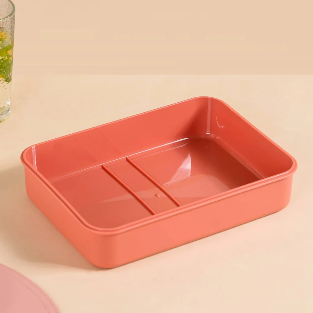 Bento Lunch Box With 4 Compartments Pink 1000ml - Image 16
