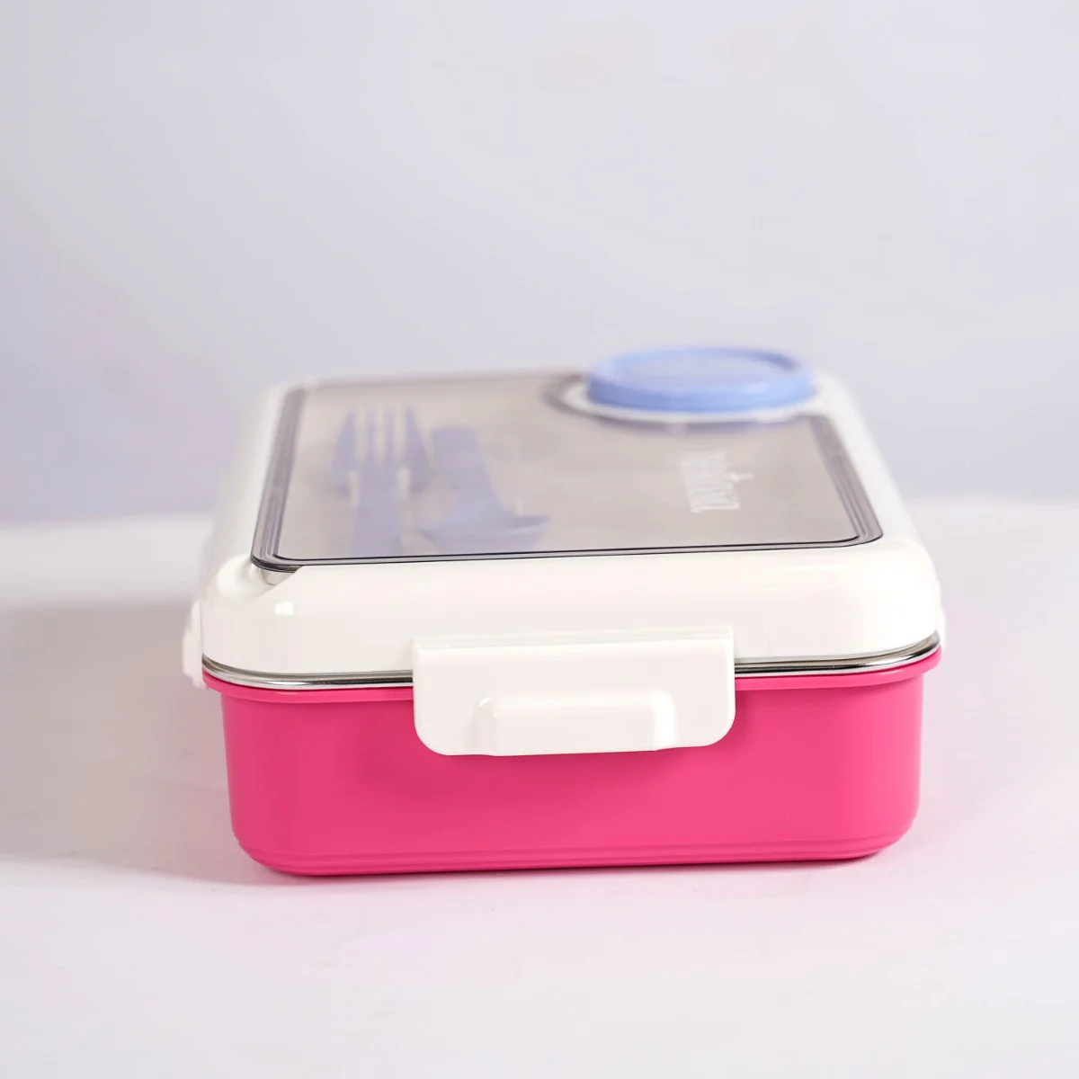 Bento Pink 4 Grid Stainless Steel Lunch Box For Office 950ml - Image 22