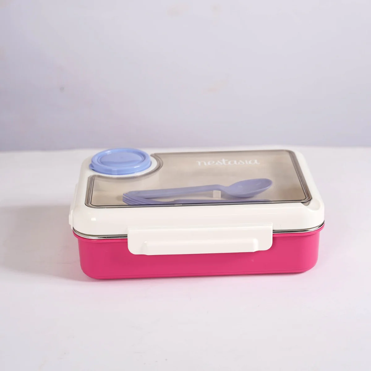 Bento Pink 4 Grid Stainless Steel Lunch Box For Office 950ml - Image 25
