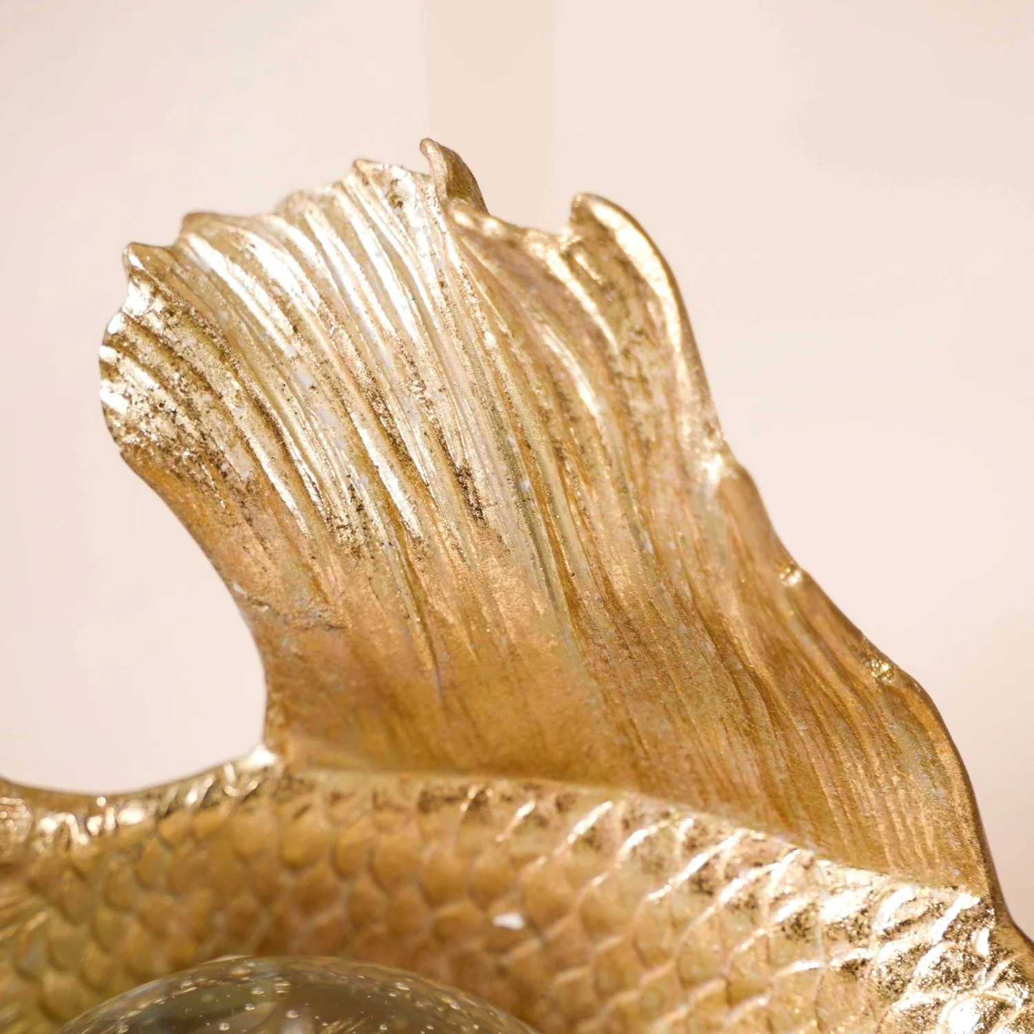 Betta Fish Sculpture With Crystal Ball - Image 6