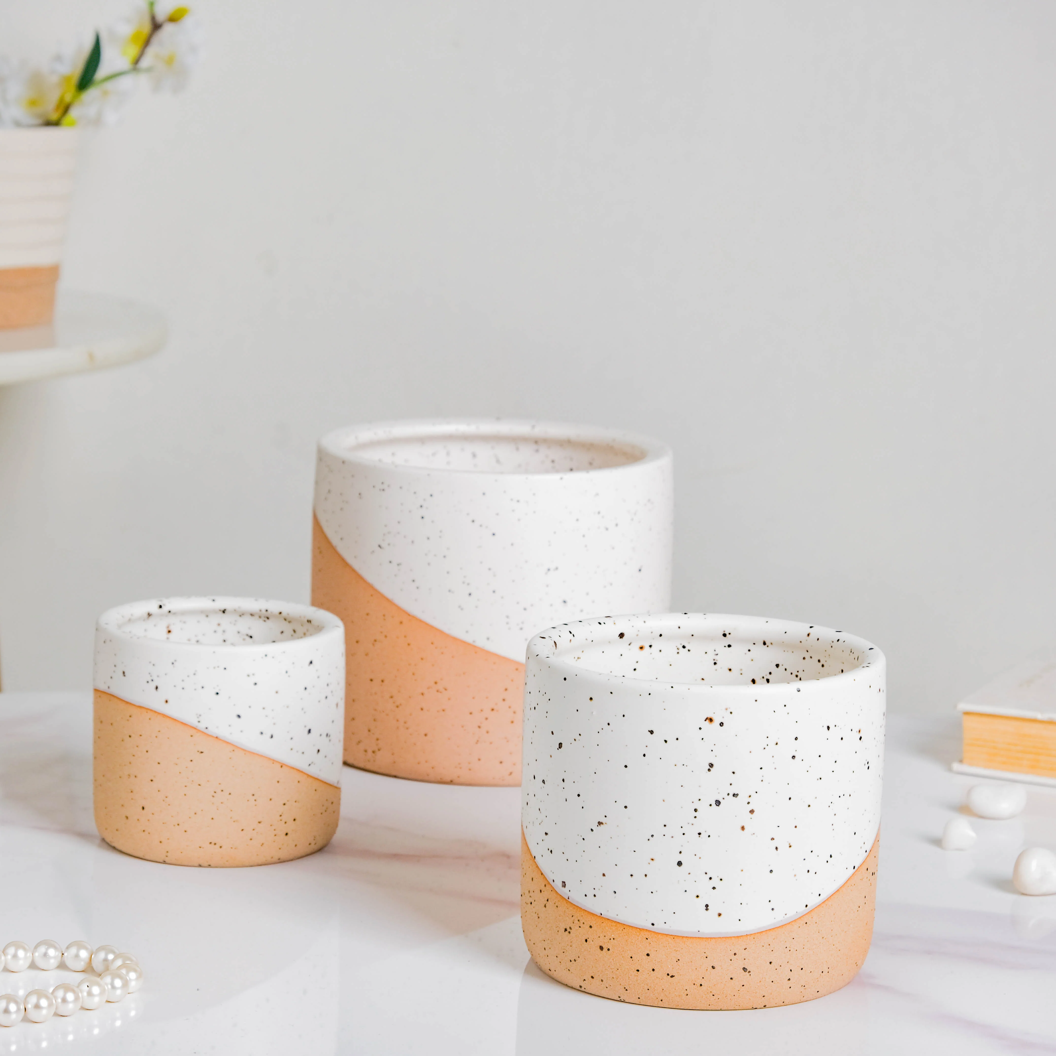 Bicolour Plant Pot Set of 3 - Image 11