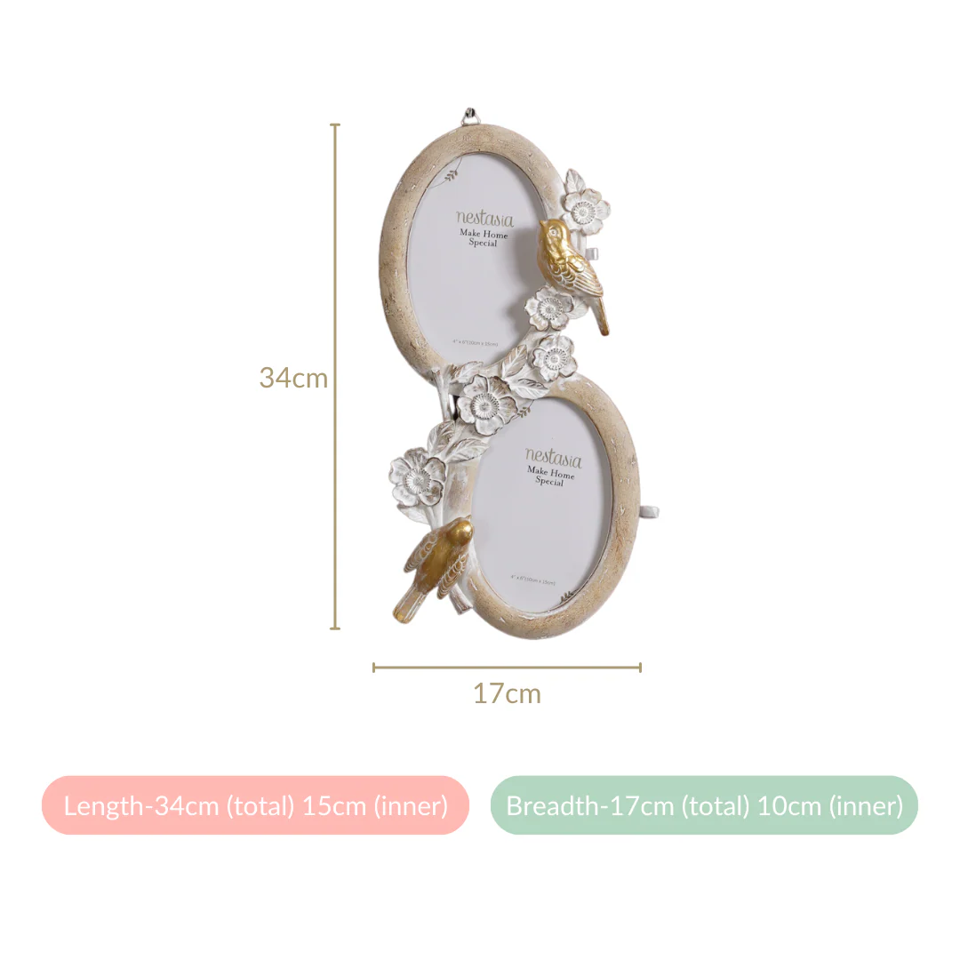 Bird Decor Wall Photo Frame 13"x6.5" - Image 6