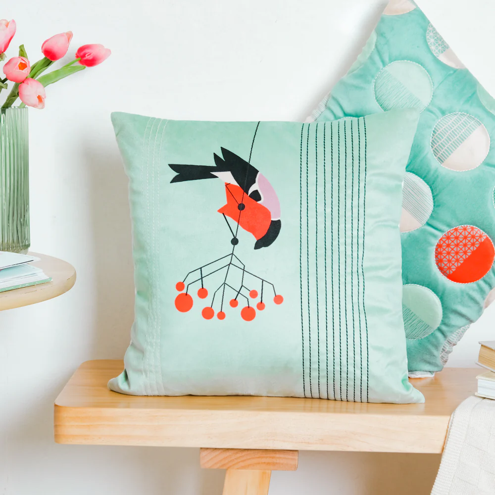 Bird On Twig Cushion Cover 16 inch - Image 7