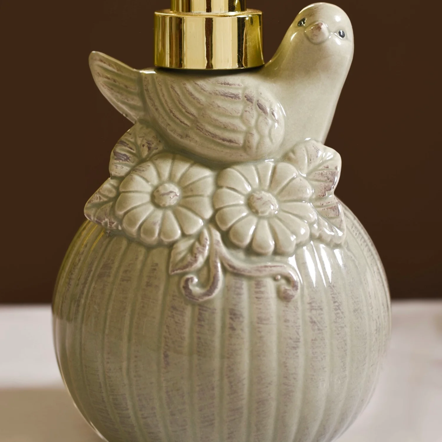 Bird Shape Liquid Soap Dispenser Grey - Image 6