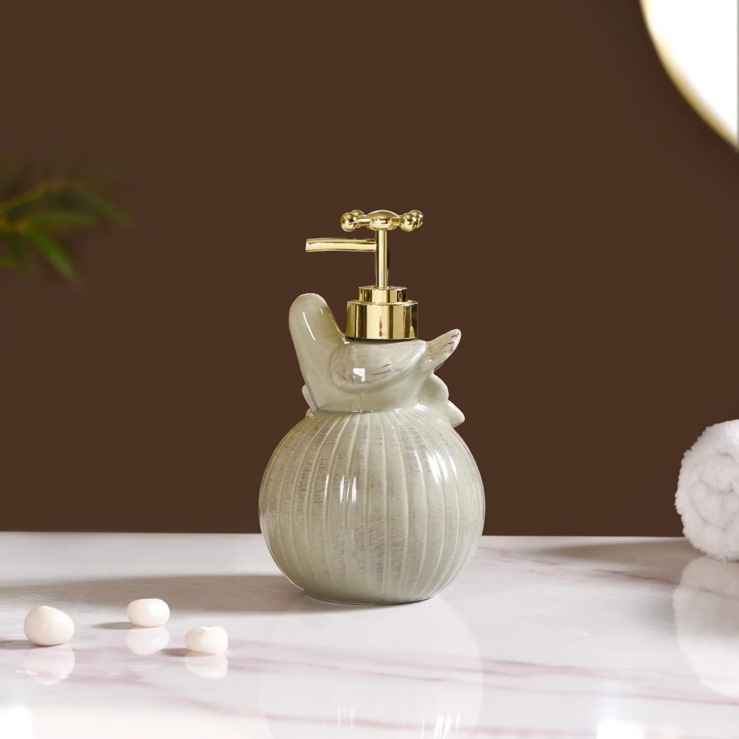 Bird Shape Liquid Soap Dispenser Grey - Image 8