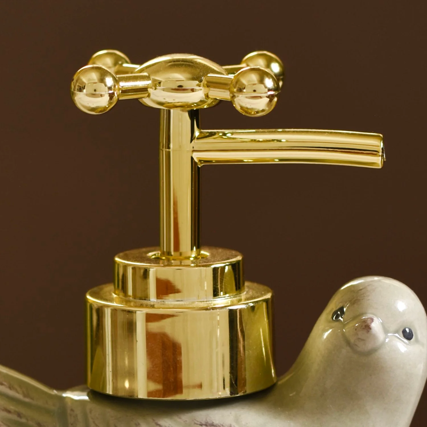 Bird Shape Liquid Soap Dispenser Grey - Image 9