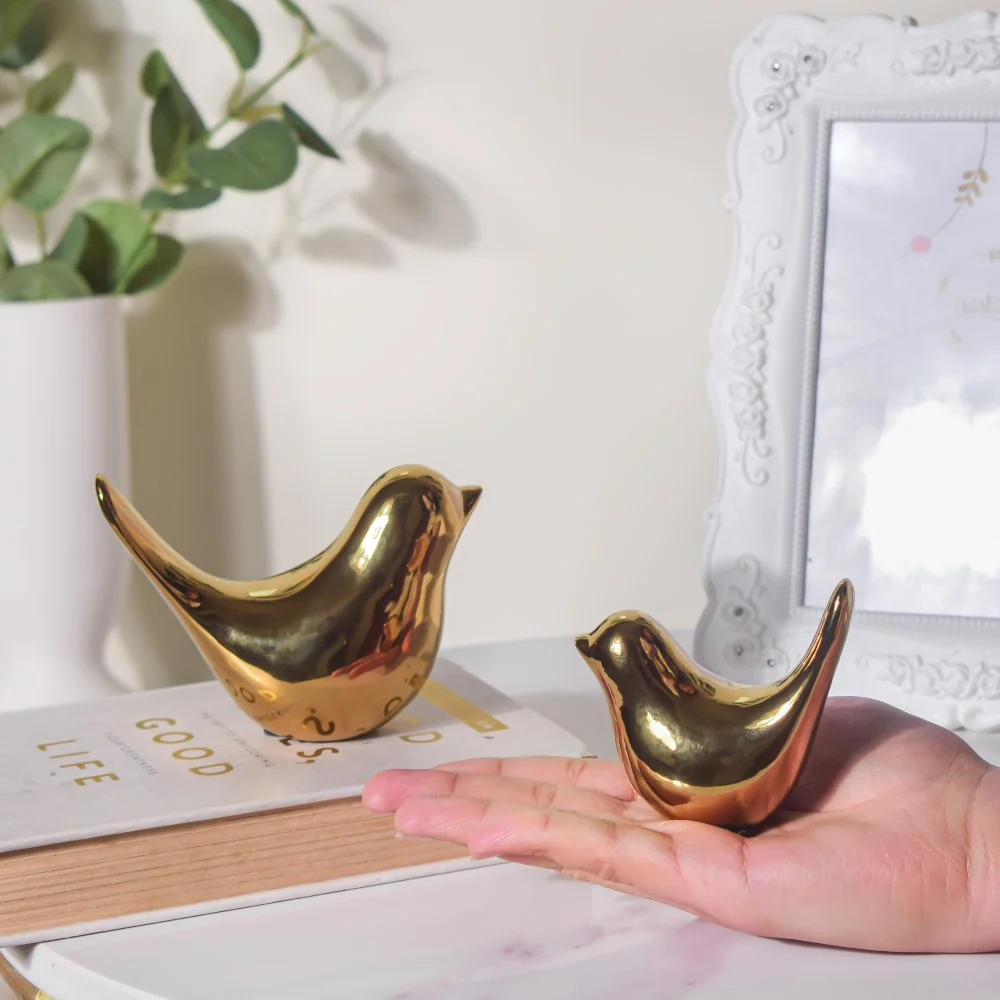 Bird Showpiece Gold Set Of 2 - Image 2
