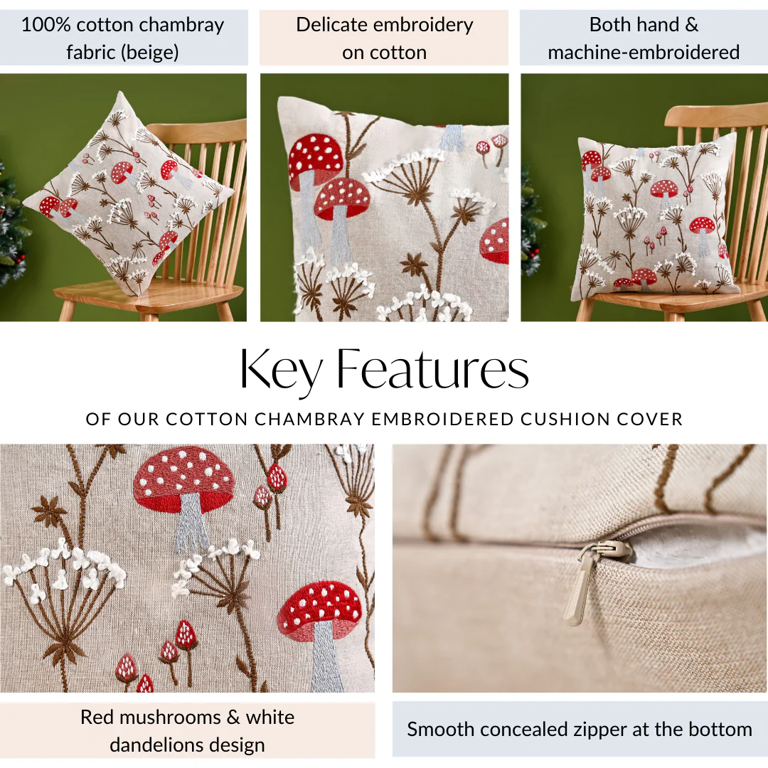 Birds In A Garden Decorative Couch Cushion Cover 40x40cm - Image 5