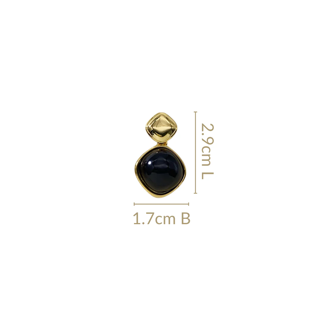 Black And Gold Rhombus Drops - Image 3