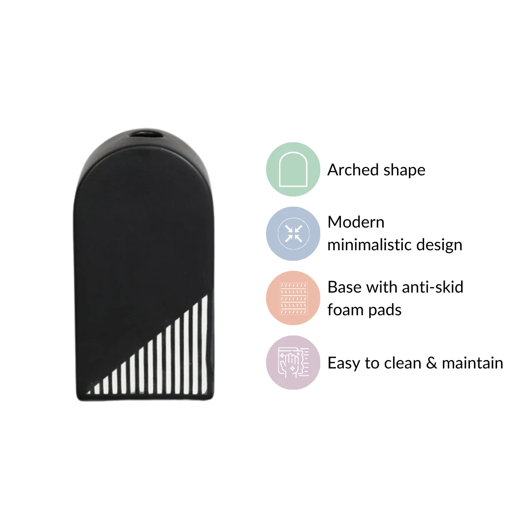 Black And White Arch Vase - Image 6