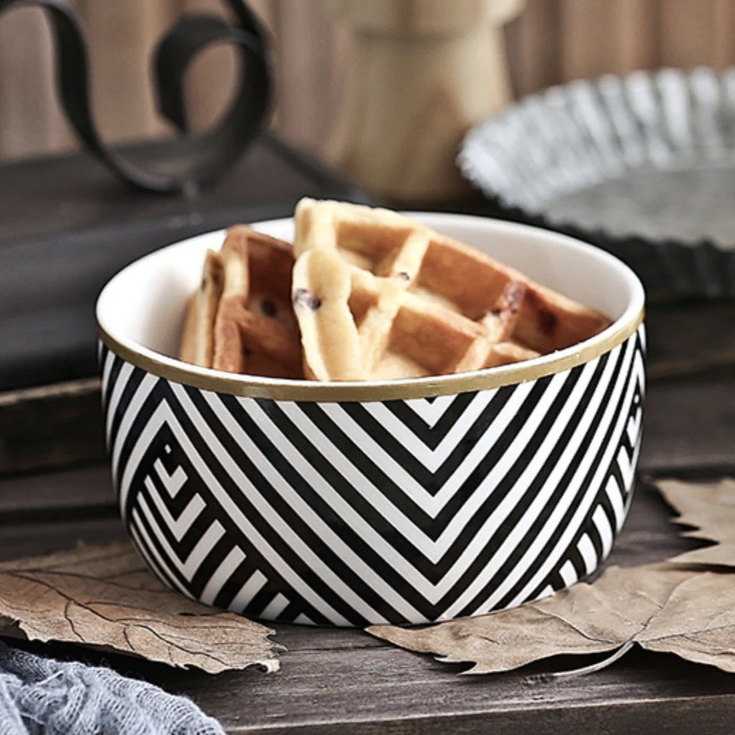 Black and White Bowl 400 ml - Image 4