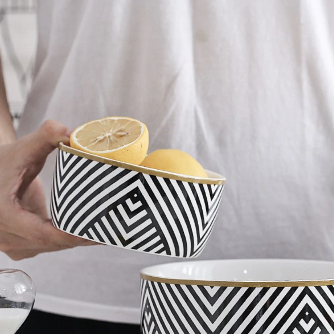 Black and White Bowl 400 ml - Image 5