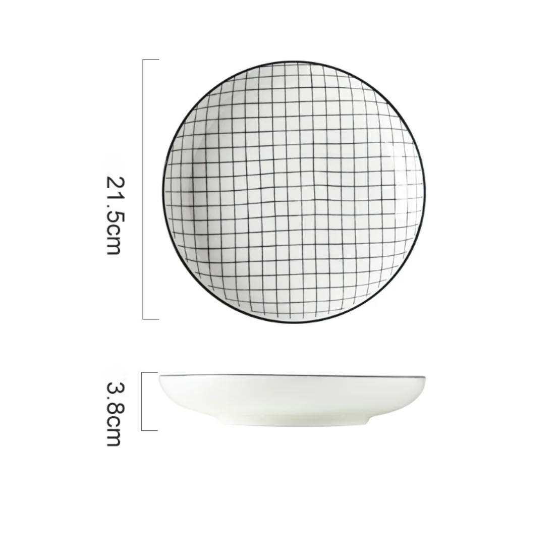 Black and White Deep Plate - Image 17