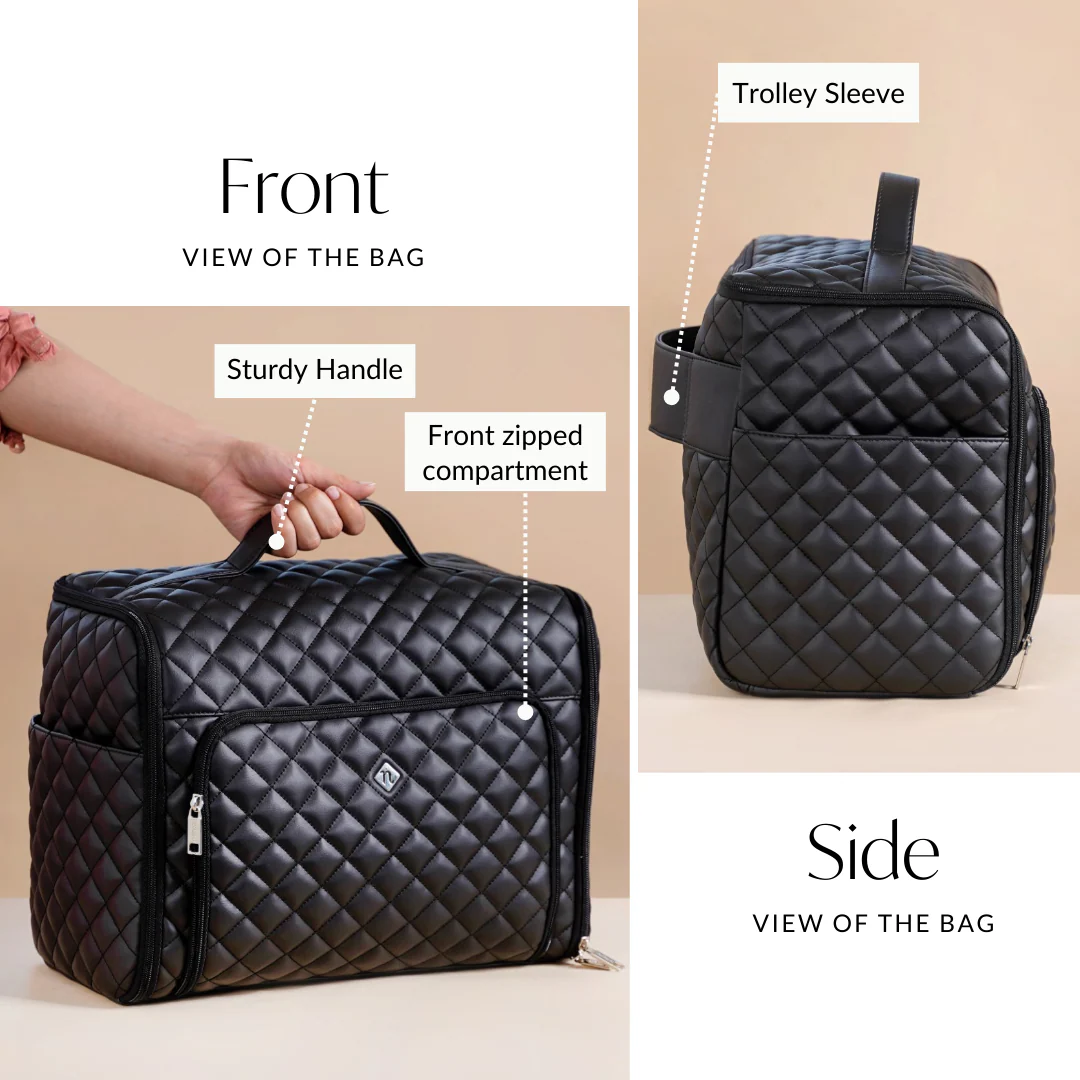Black Carry On Travel Bag - Image 6