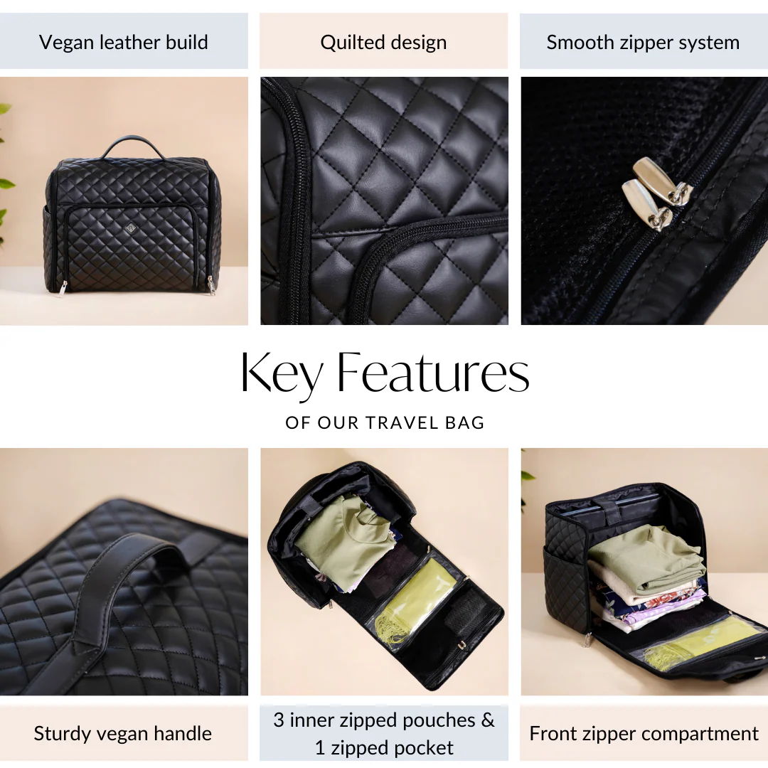 Black Carry On Travel Bag - Image 7