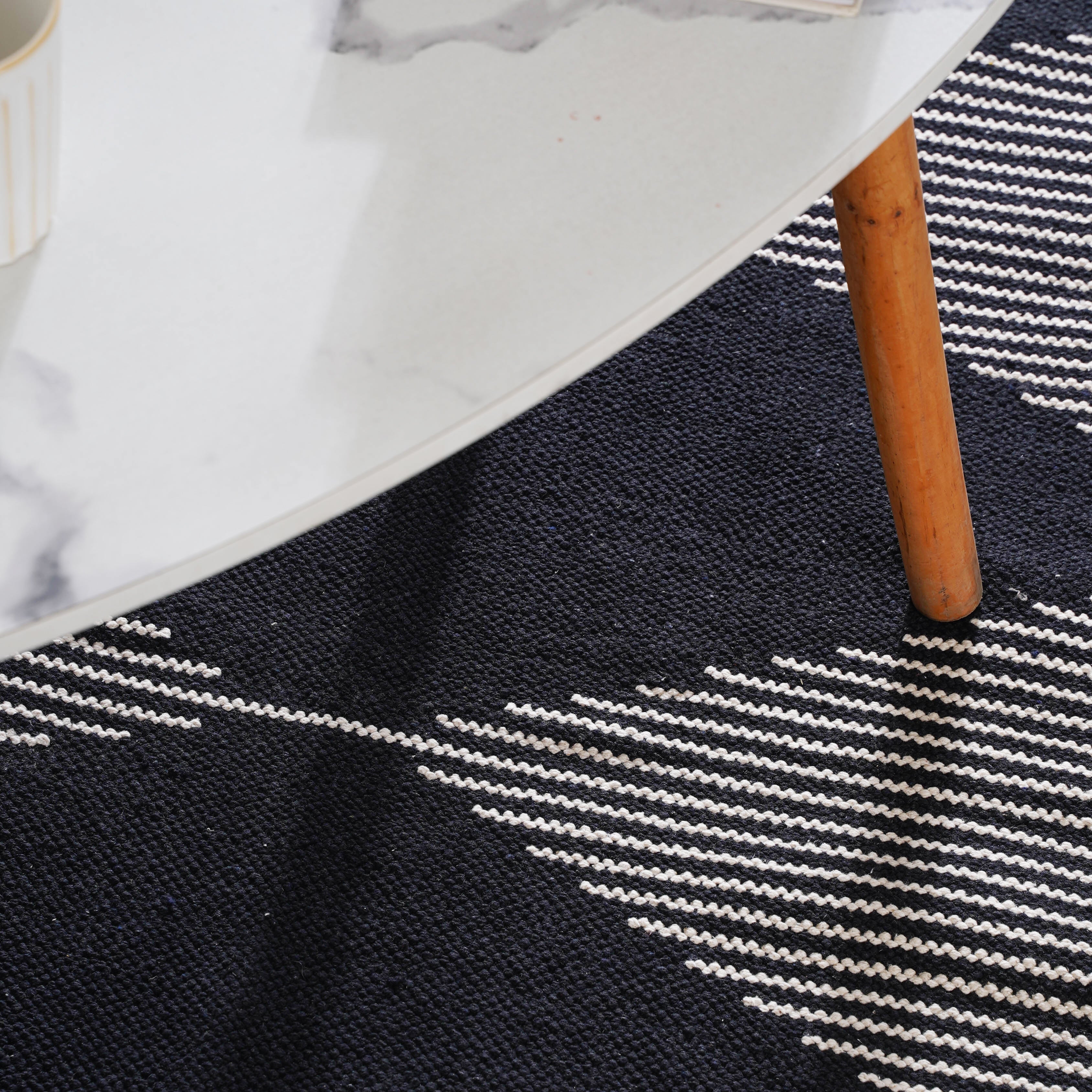 Black Diamond Rug for Living Room - Image 7