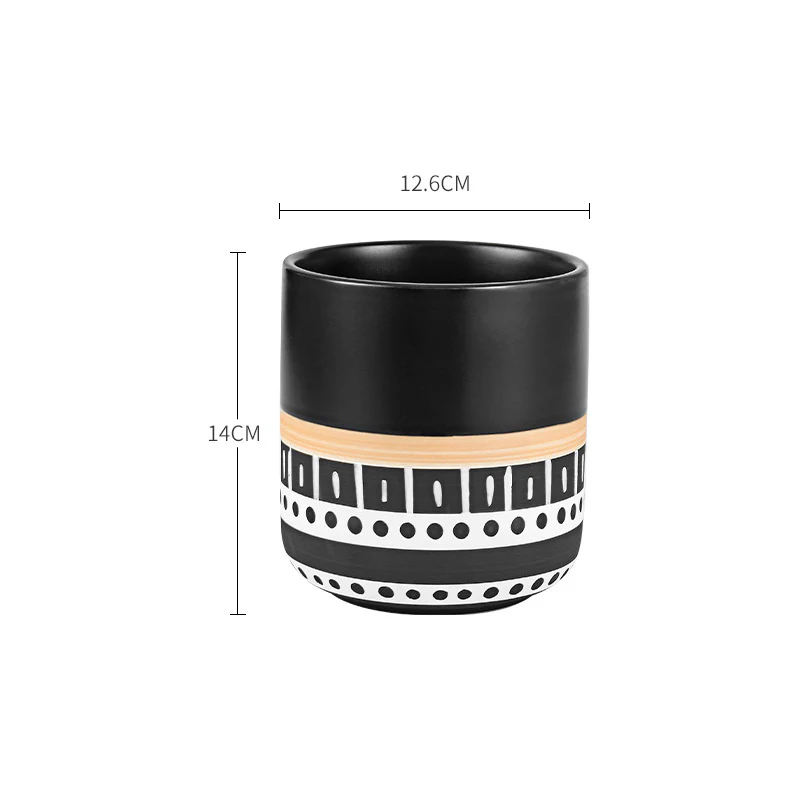 Black Ethnic Vase - Image 5
