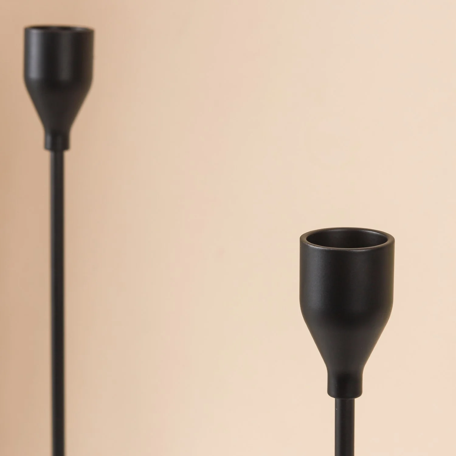 Black Glossy Candle Stand - Image 6